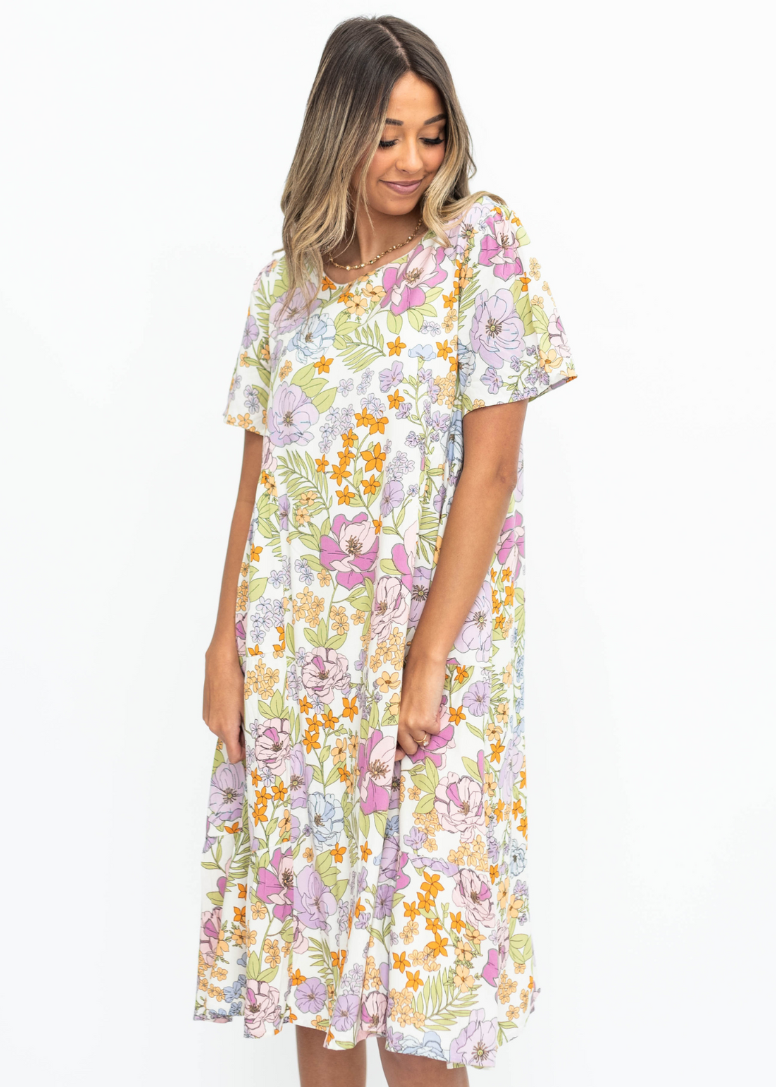 Bonnie Ivory Floral Dress