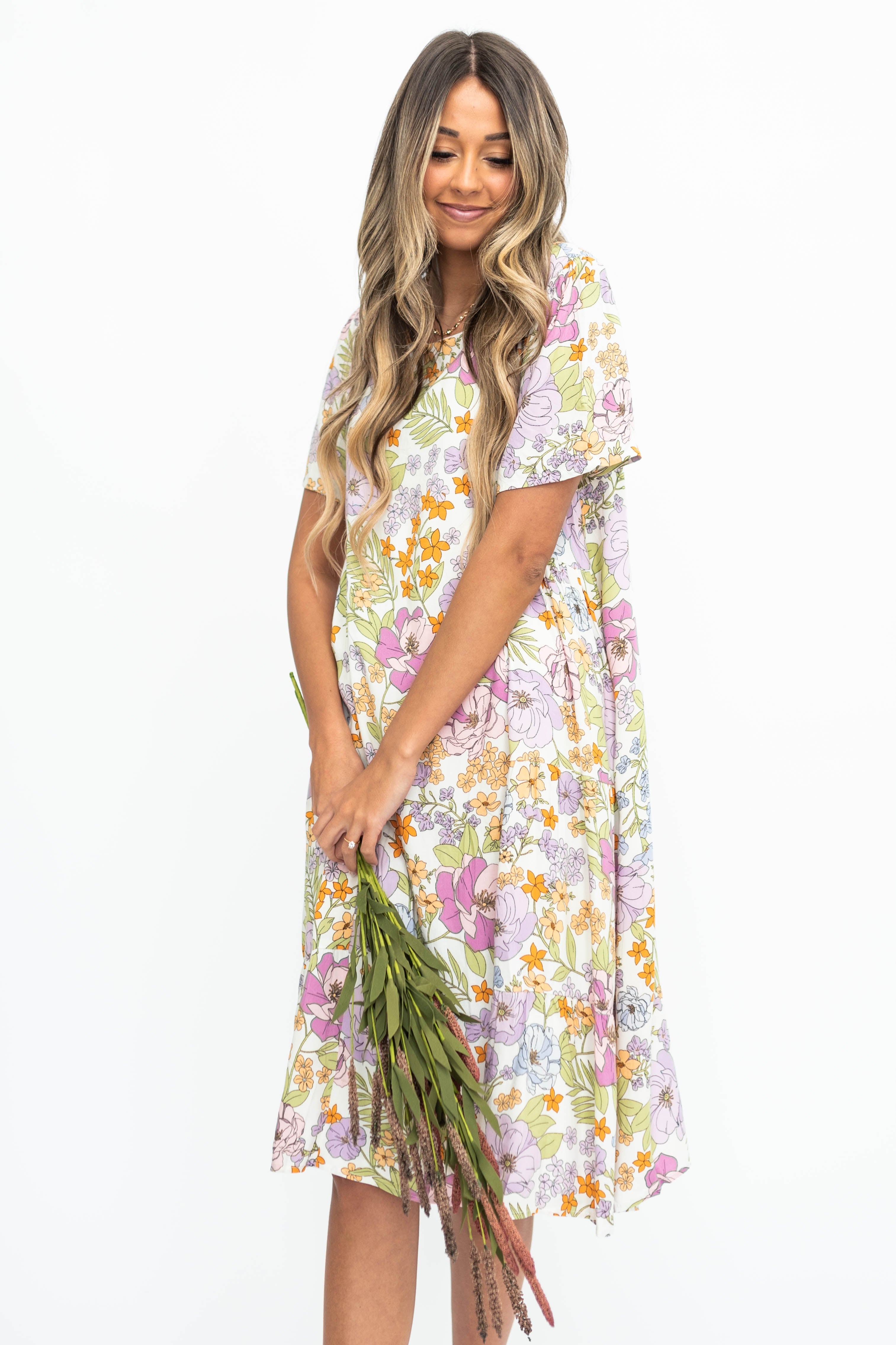 Bonnie Ivory Floral Dress