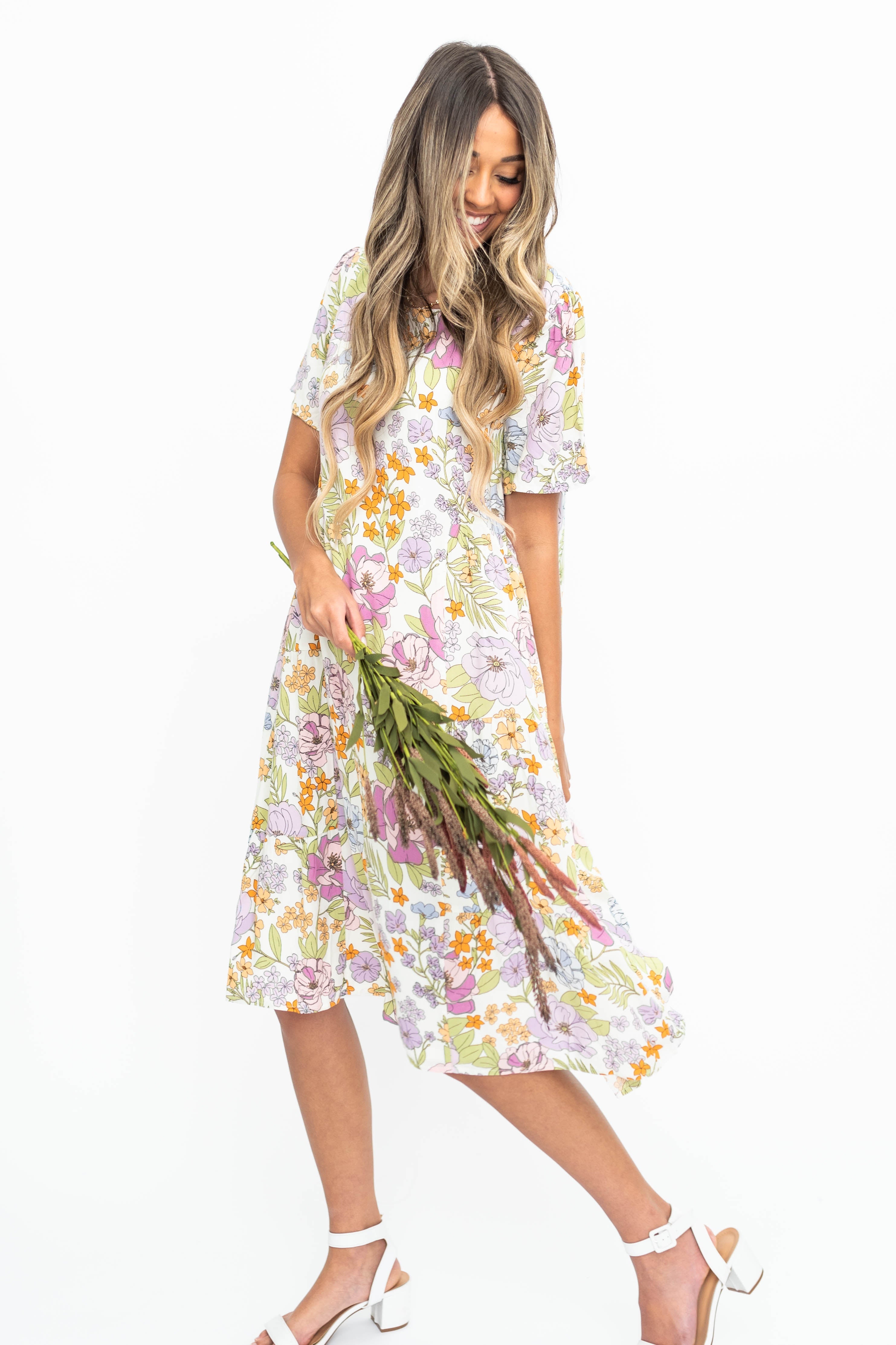 Bonnie Ivory Floral Dress