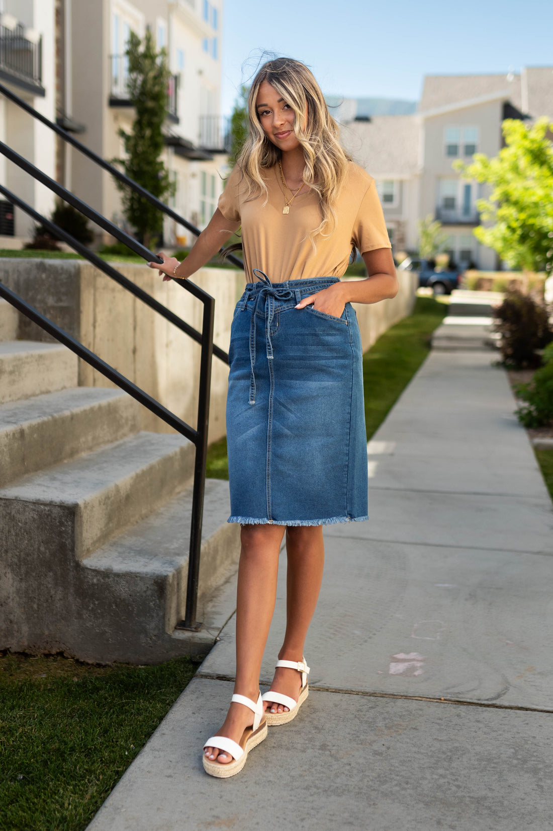 Bria Indigo Skirt