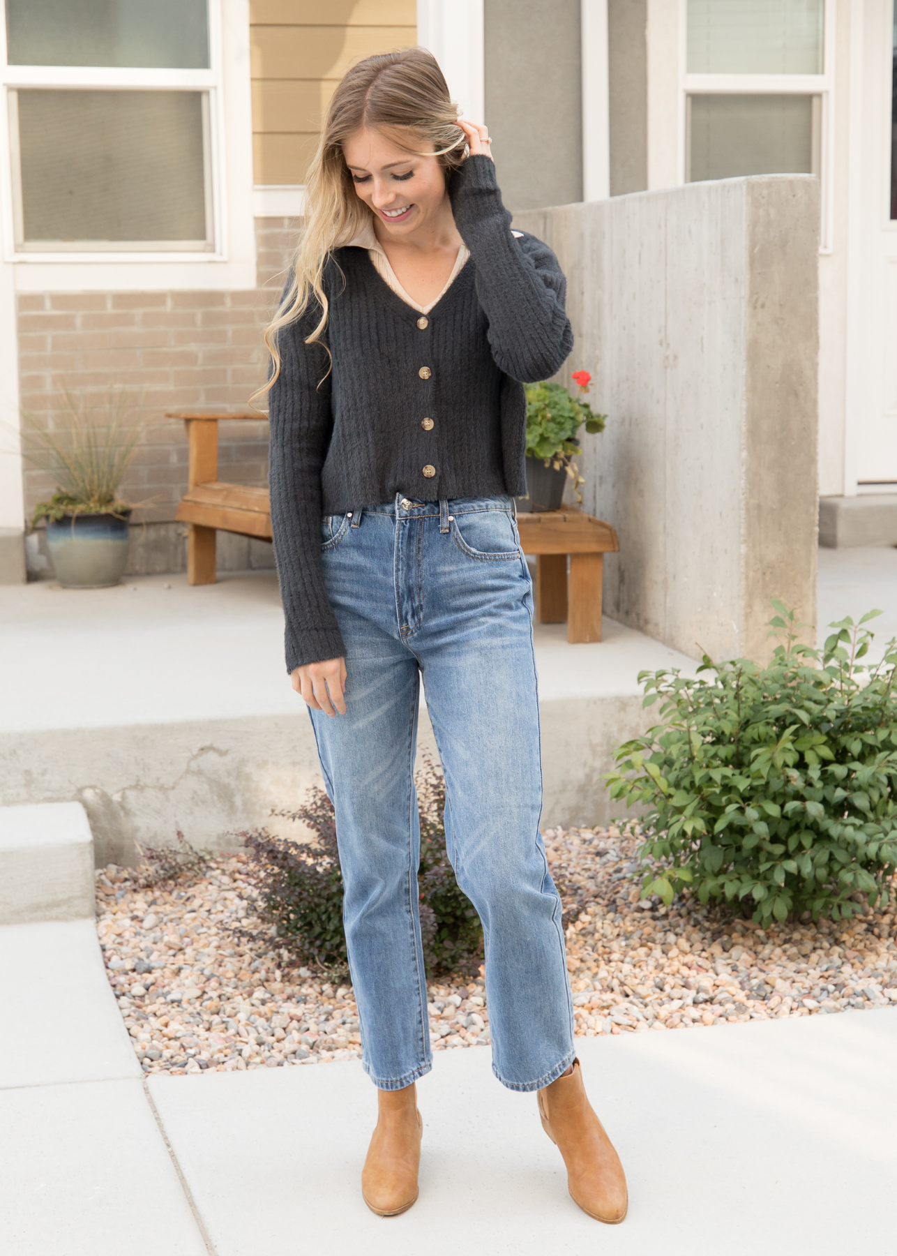 Millennium Medium Wash Straight Leg Jeans