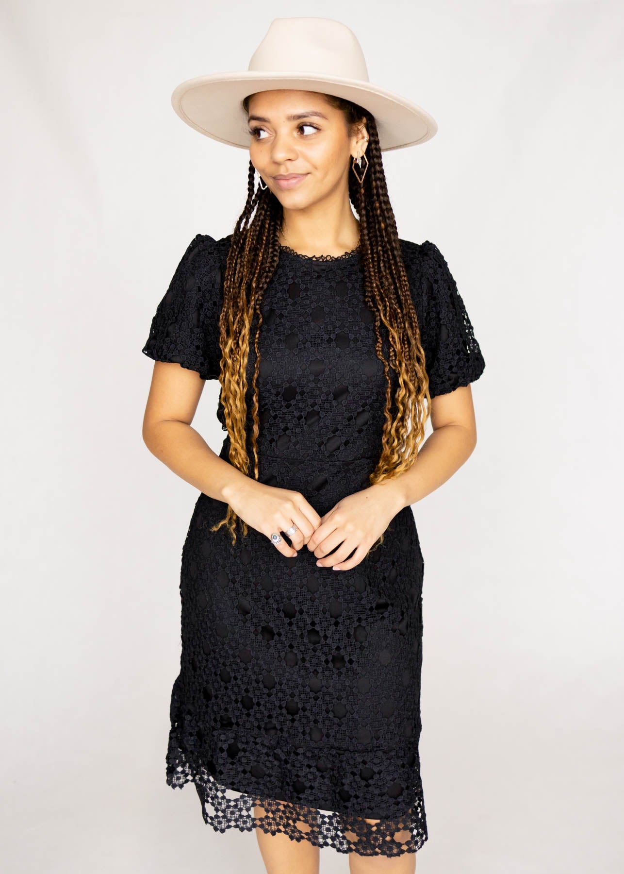 Bridget Black Lace Dress