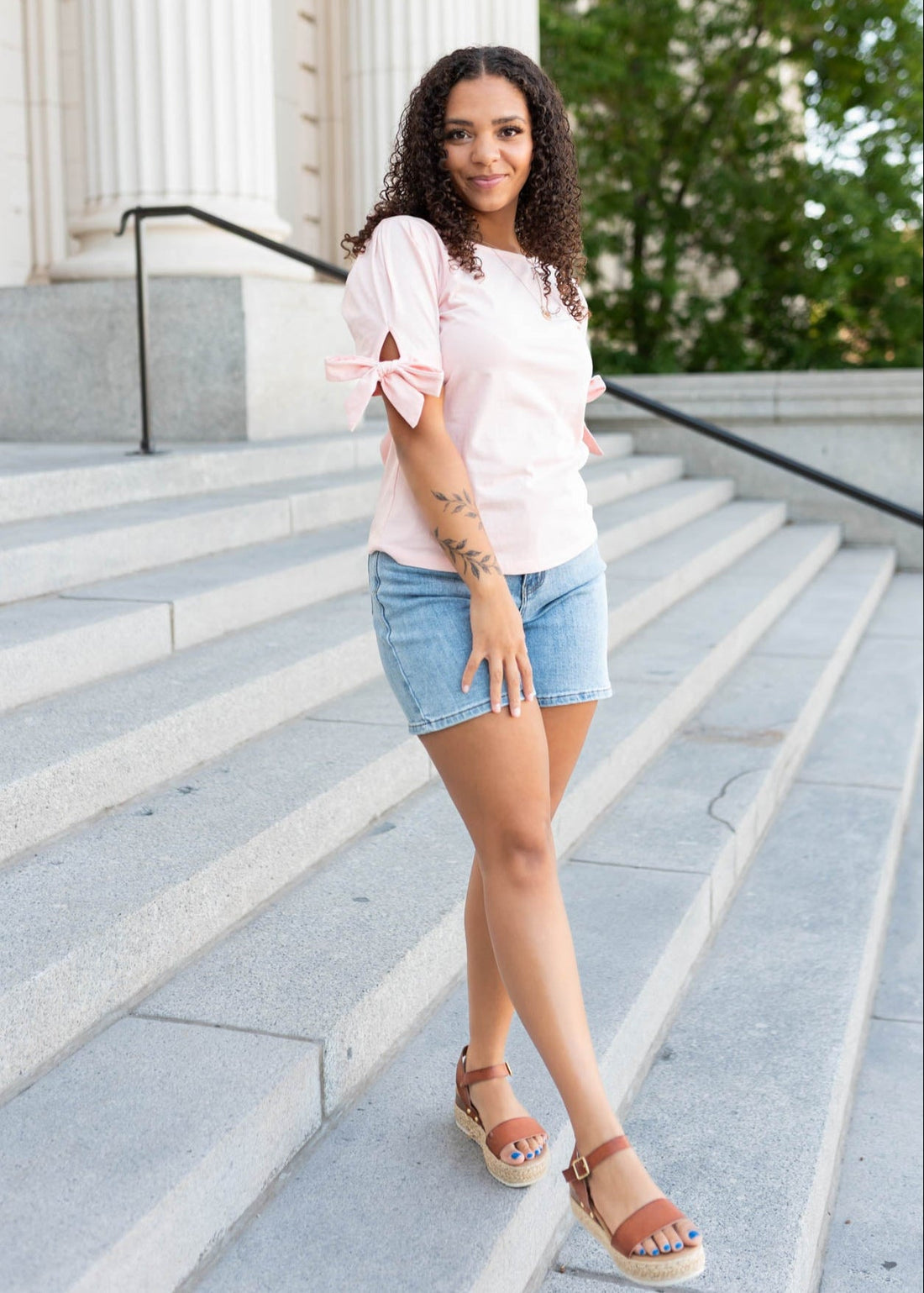 Brielle Pink Bow Top