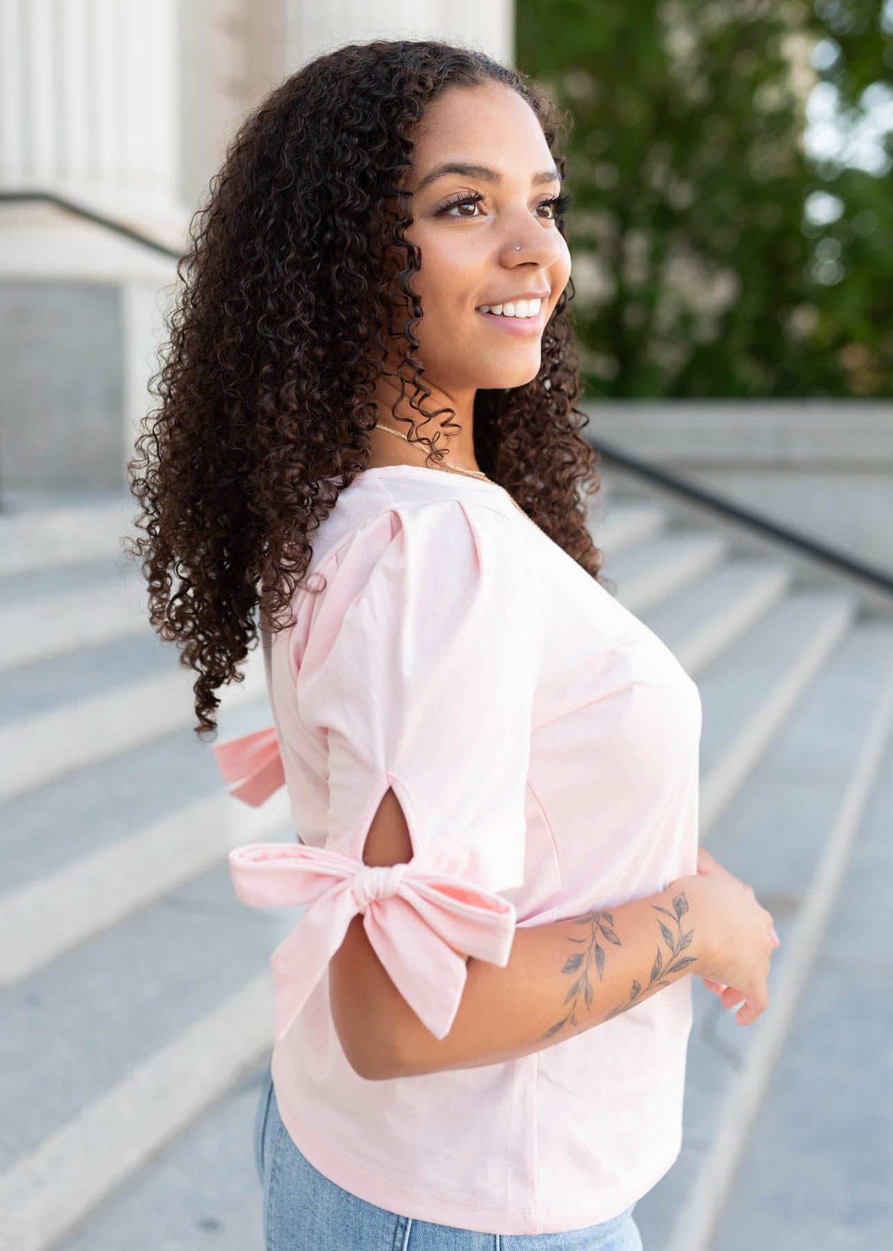 Brielle Pink Bow Top
