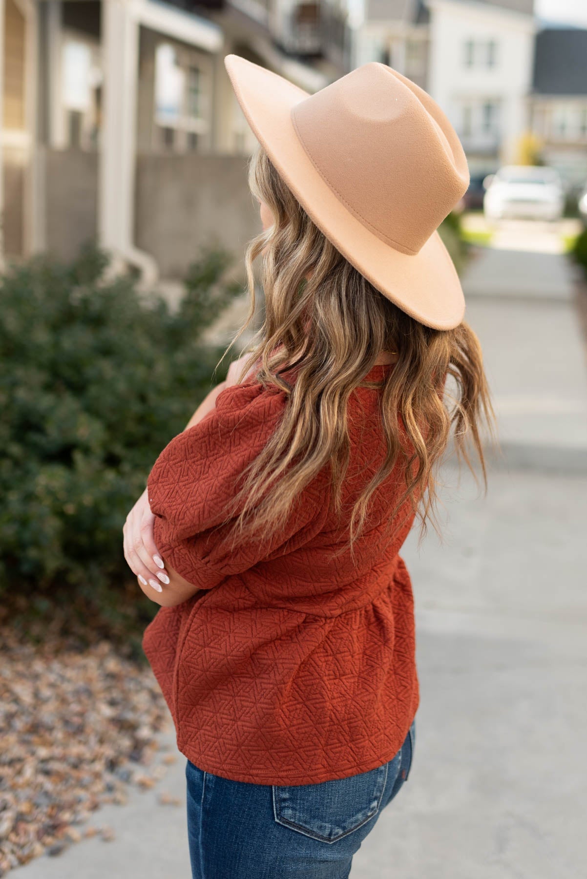 Britton Auburn Tiered Shirt