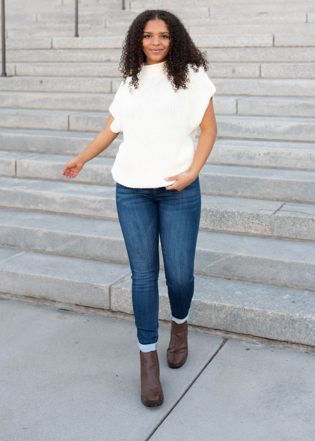 Callie Dark Mid Rise Jeans