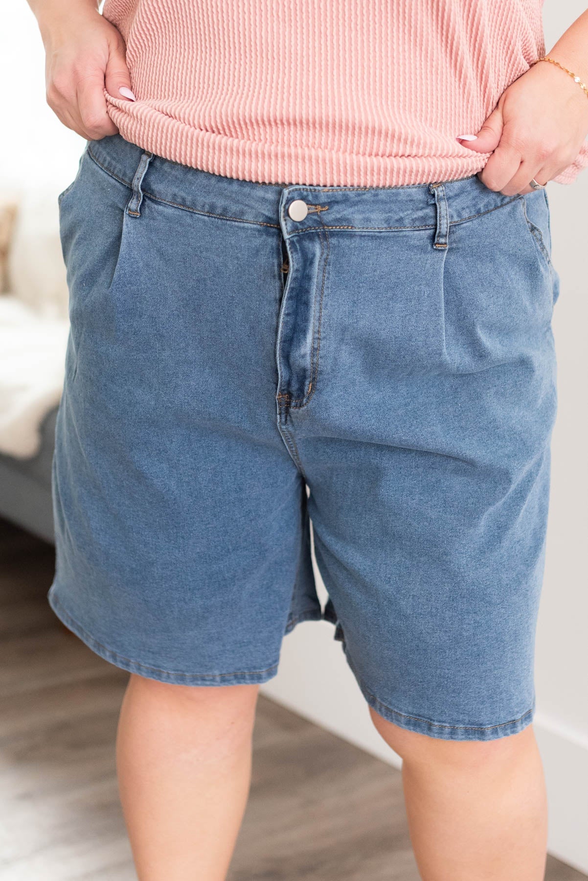 Camila Denim Bermuda Shorts