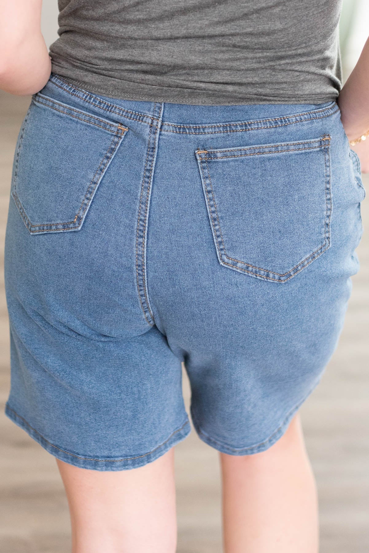 Camila Denim Bermuda Shorts