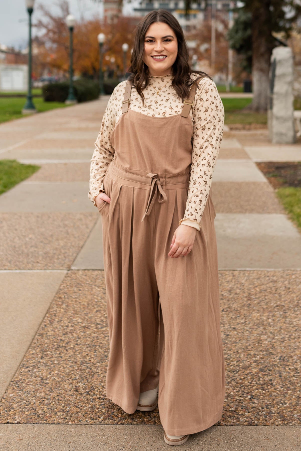 Carolyn Mocha Jumpsuit