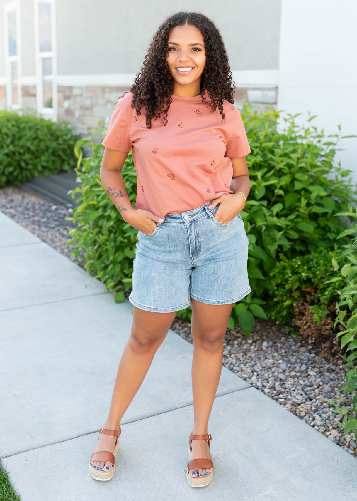 Cassidy Terracotta Cowgirl Tee