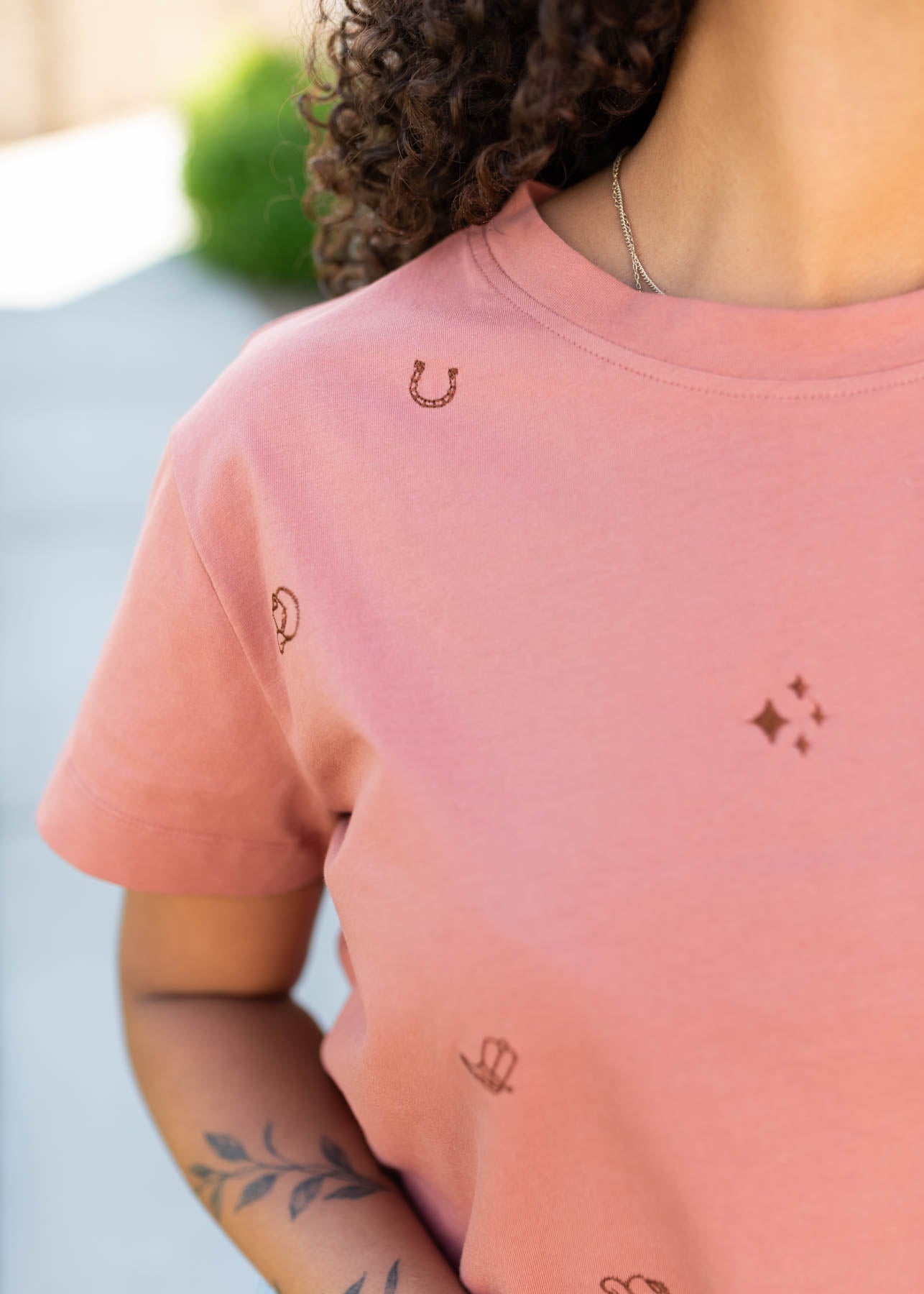 Cassidy Terracotta Cowgirl Tee