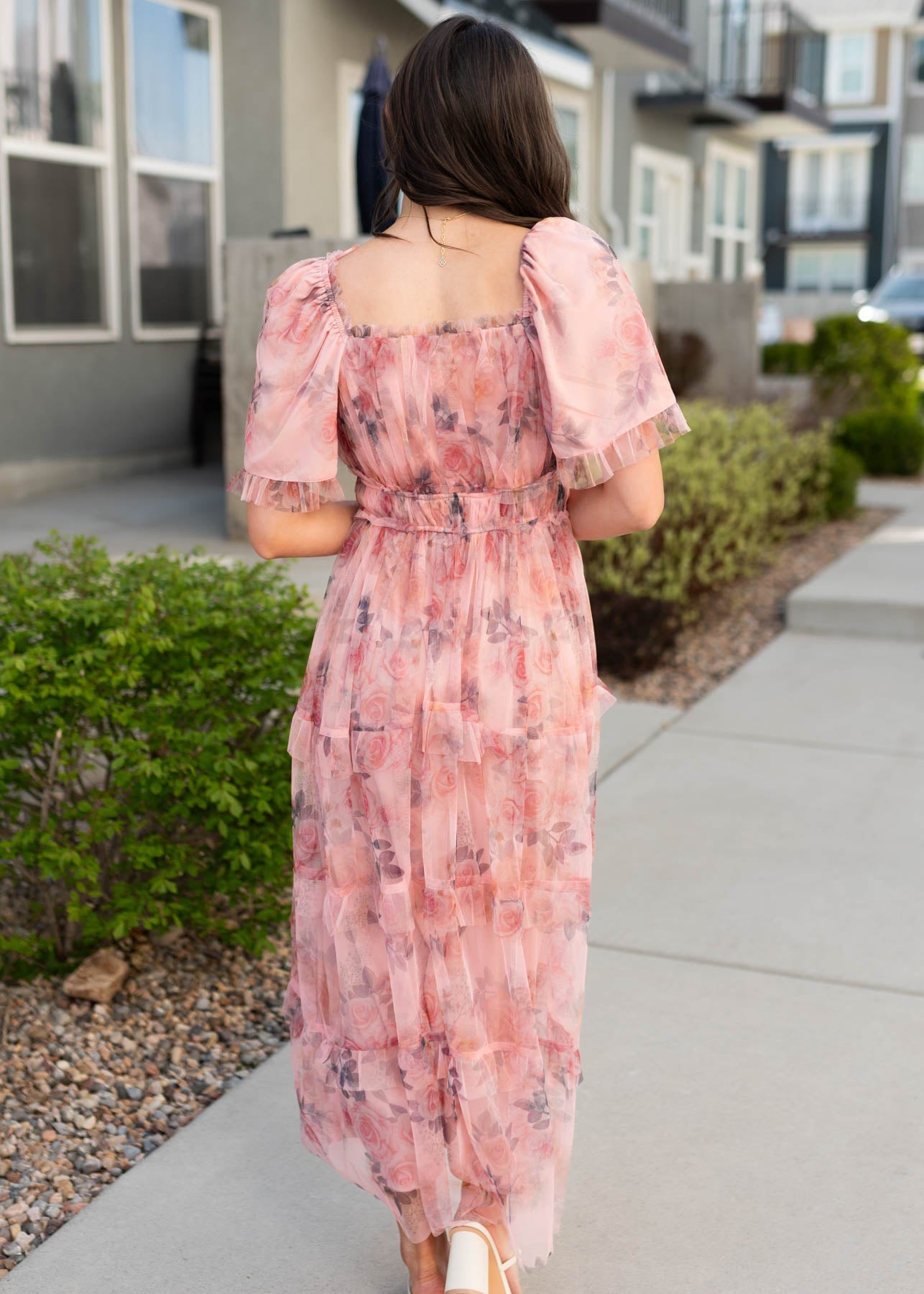 Celeste Pink Floral Dress
