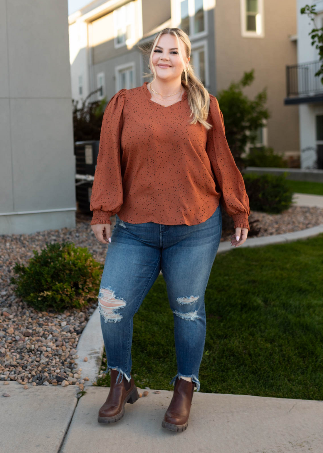 Celine Rust Top
