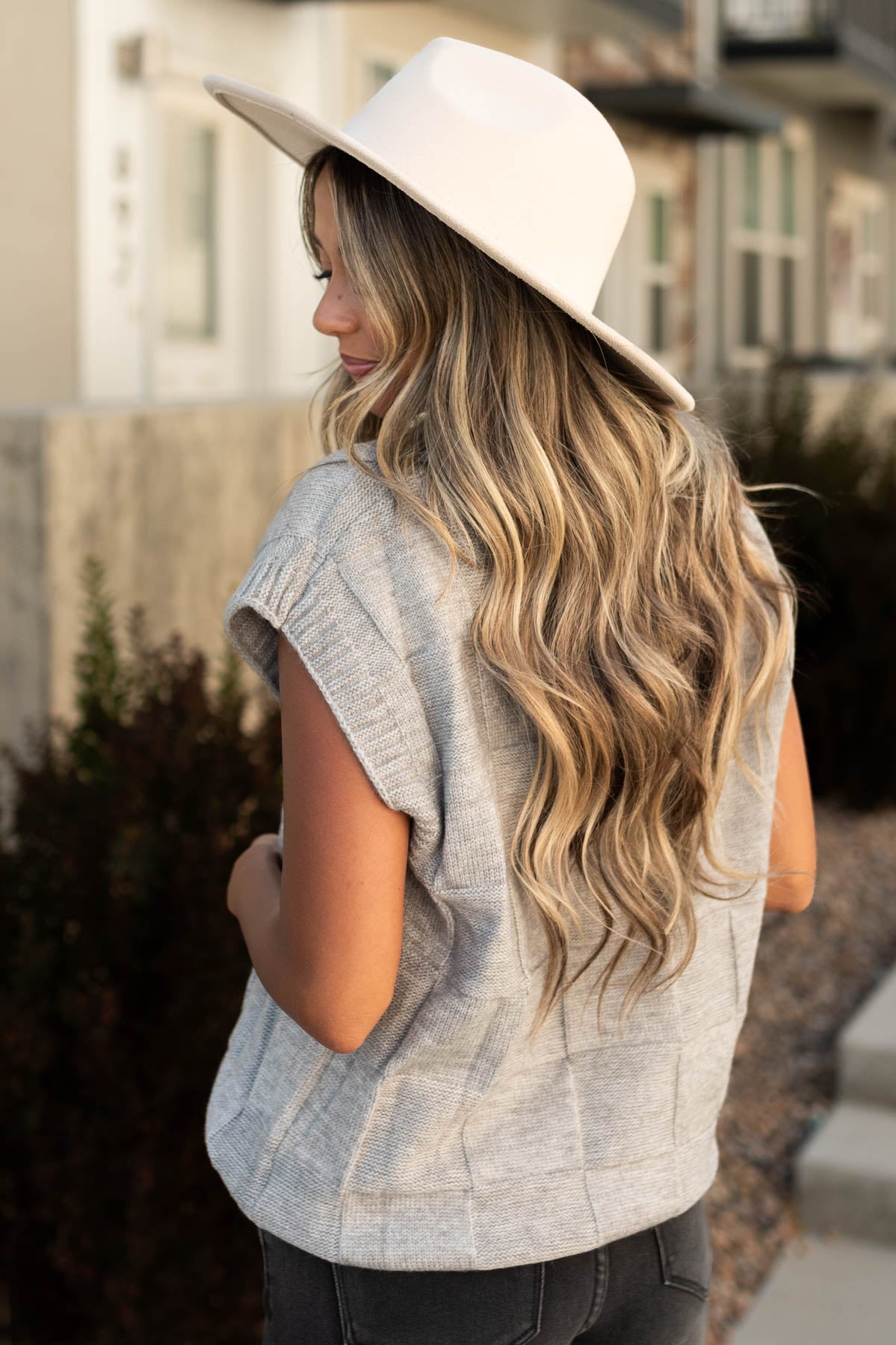 Cenna Grey Sweater Vest