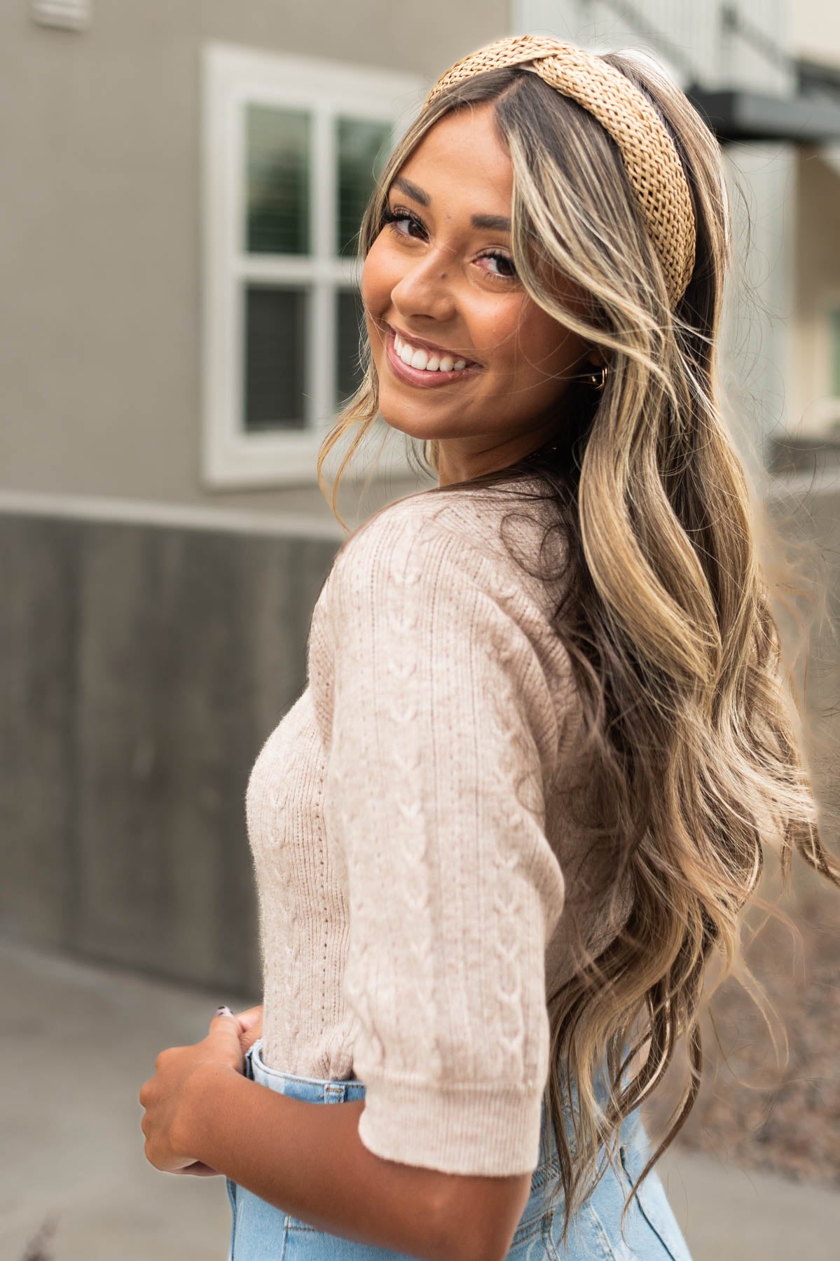 Cherlyn Taupe Top