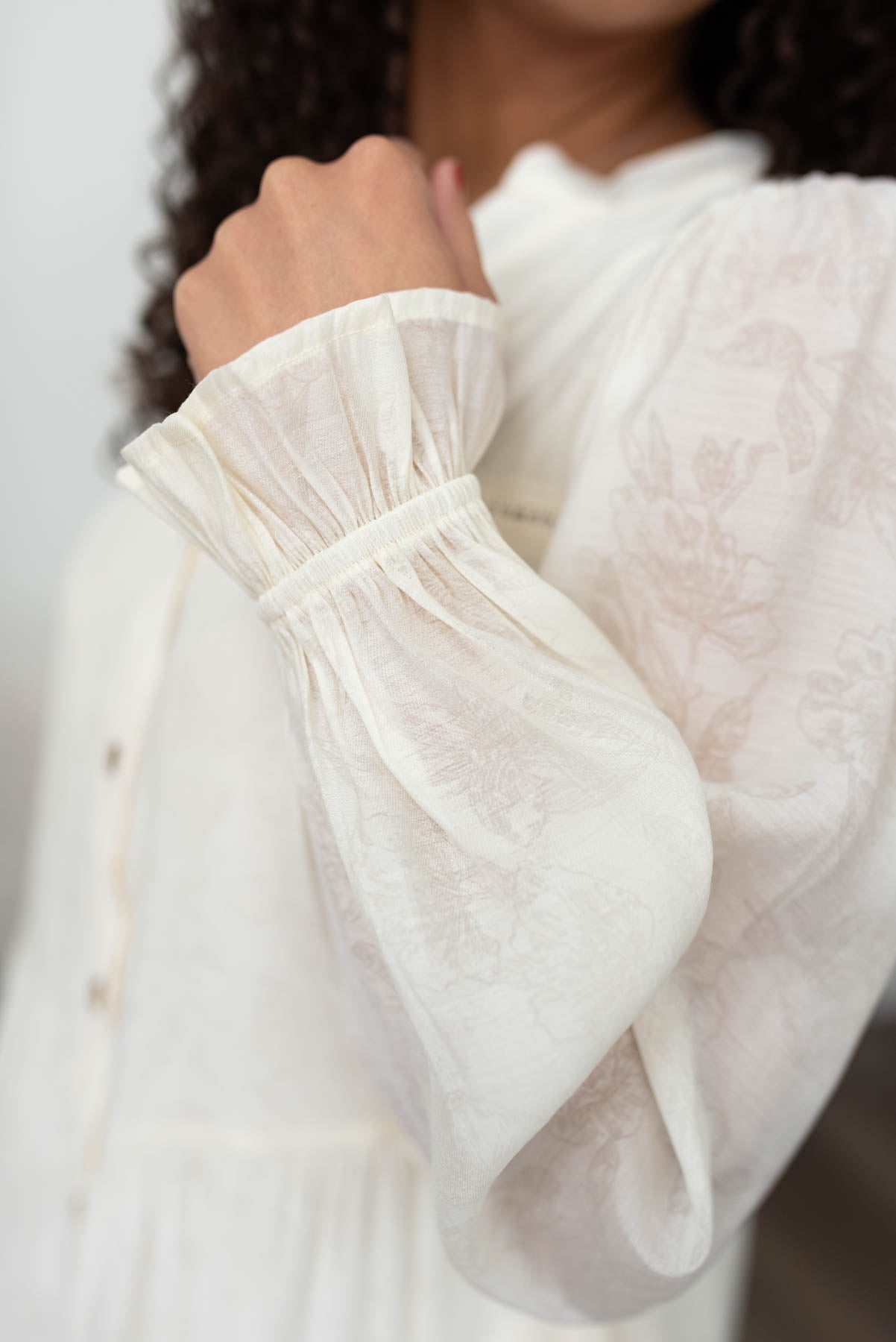 Christina Ivory Button Down Dress