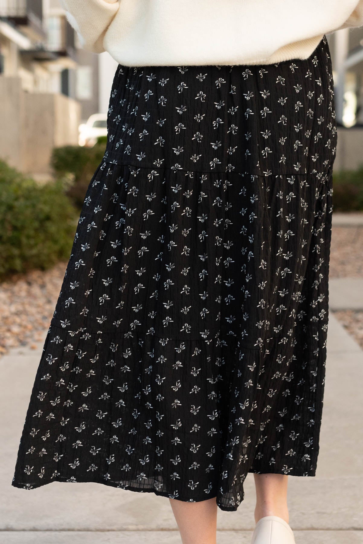 Christy Black Bow Skirt