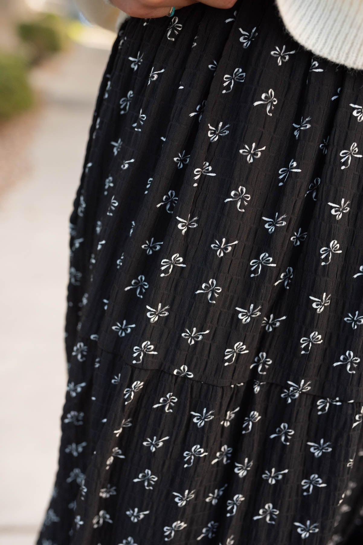 Christy Black Bow Skirt