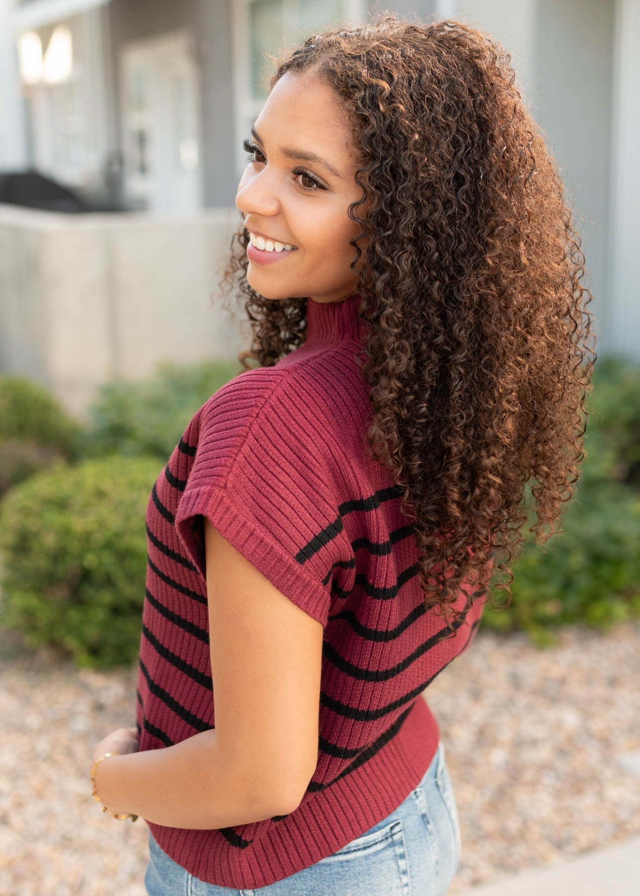 Claire Burgundy Sweater