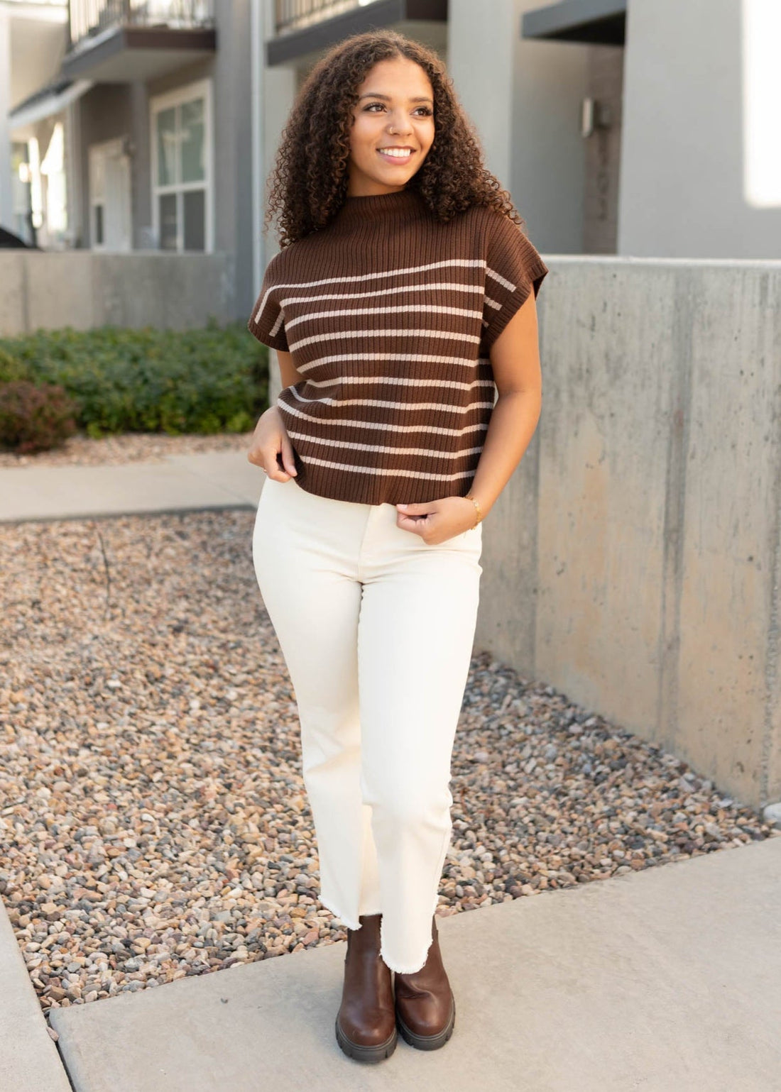 Claire Hazelnut Sweater