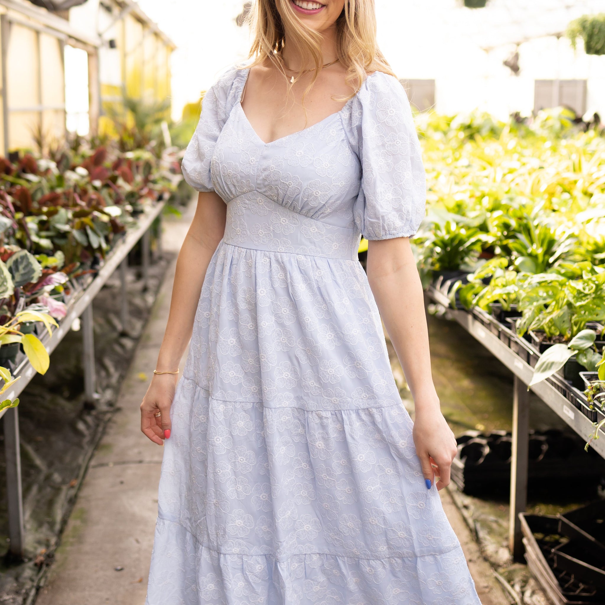 Clara Light Blue Dress