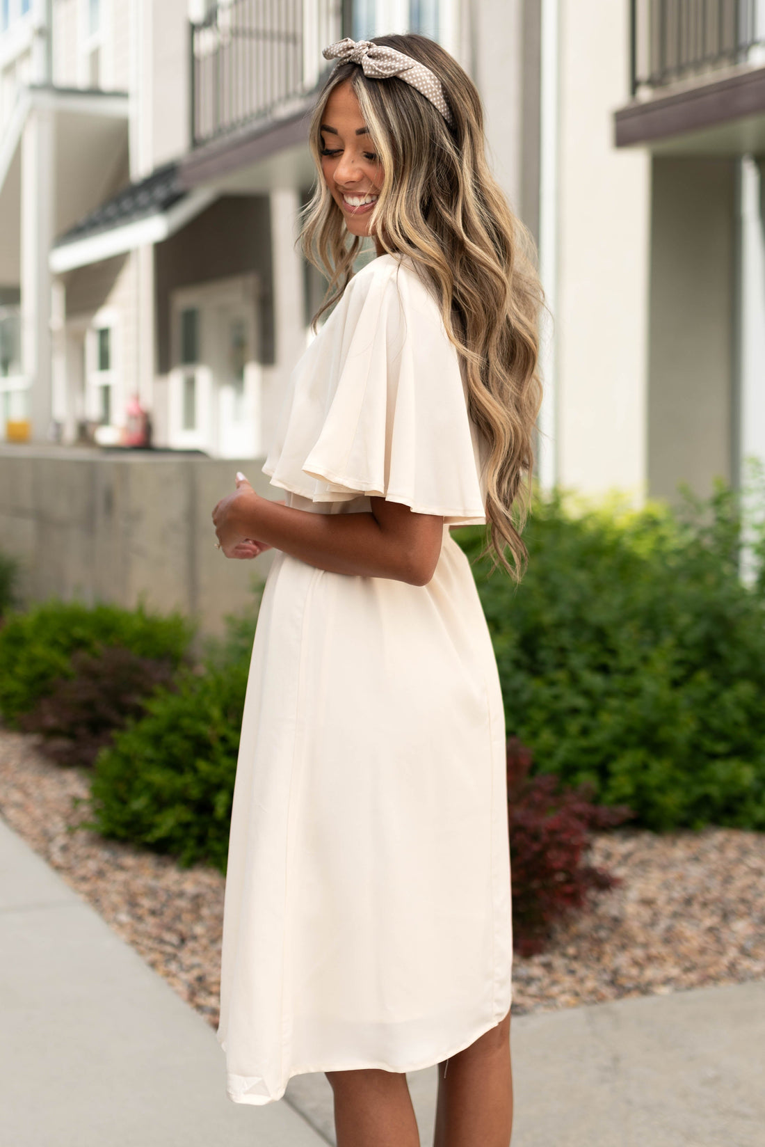 Claribel Cream Dress