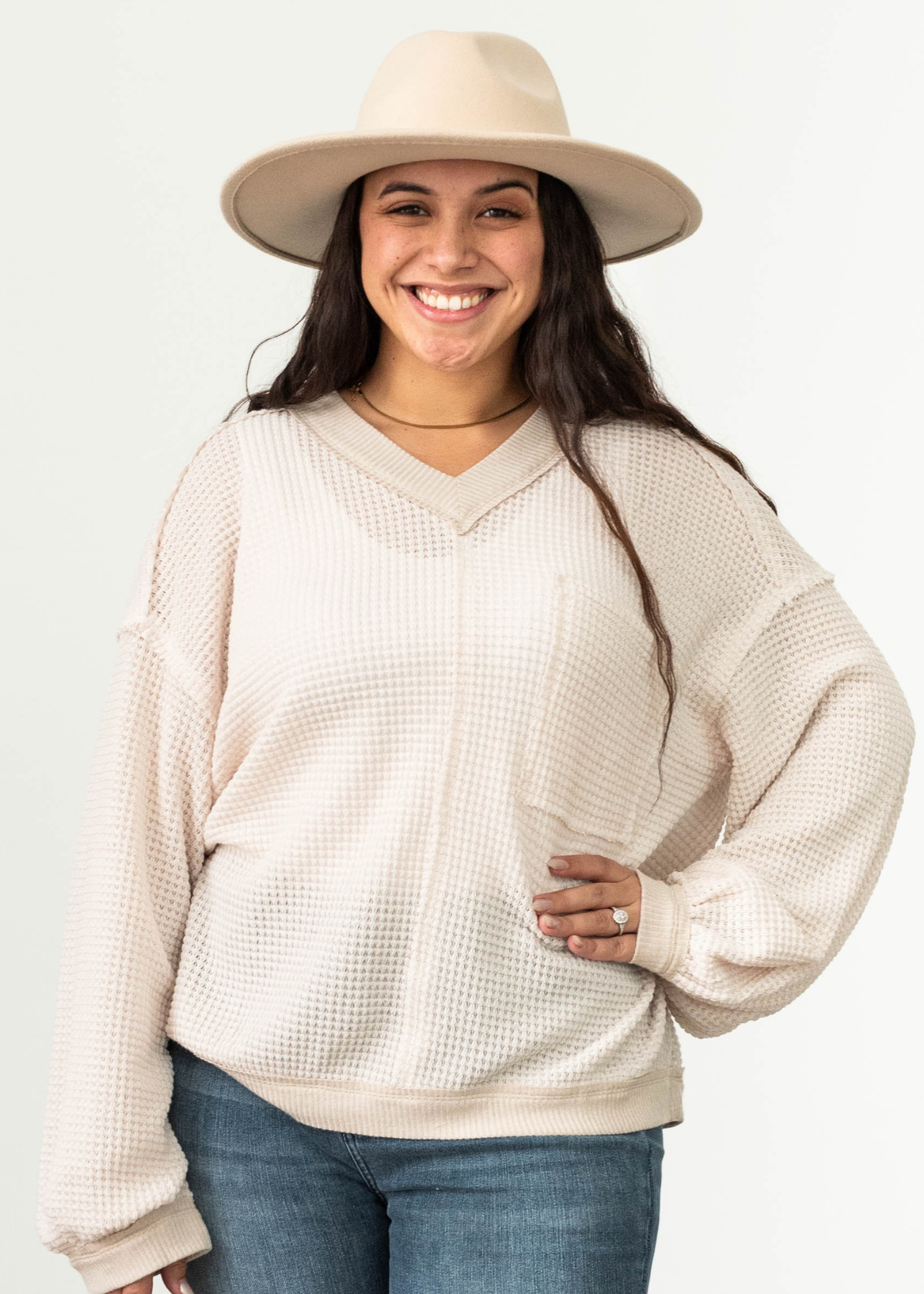 Clarissa Cream Knit Top
