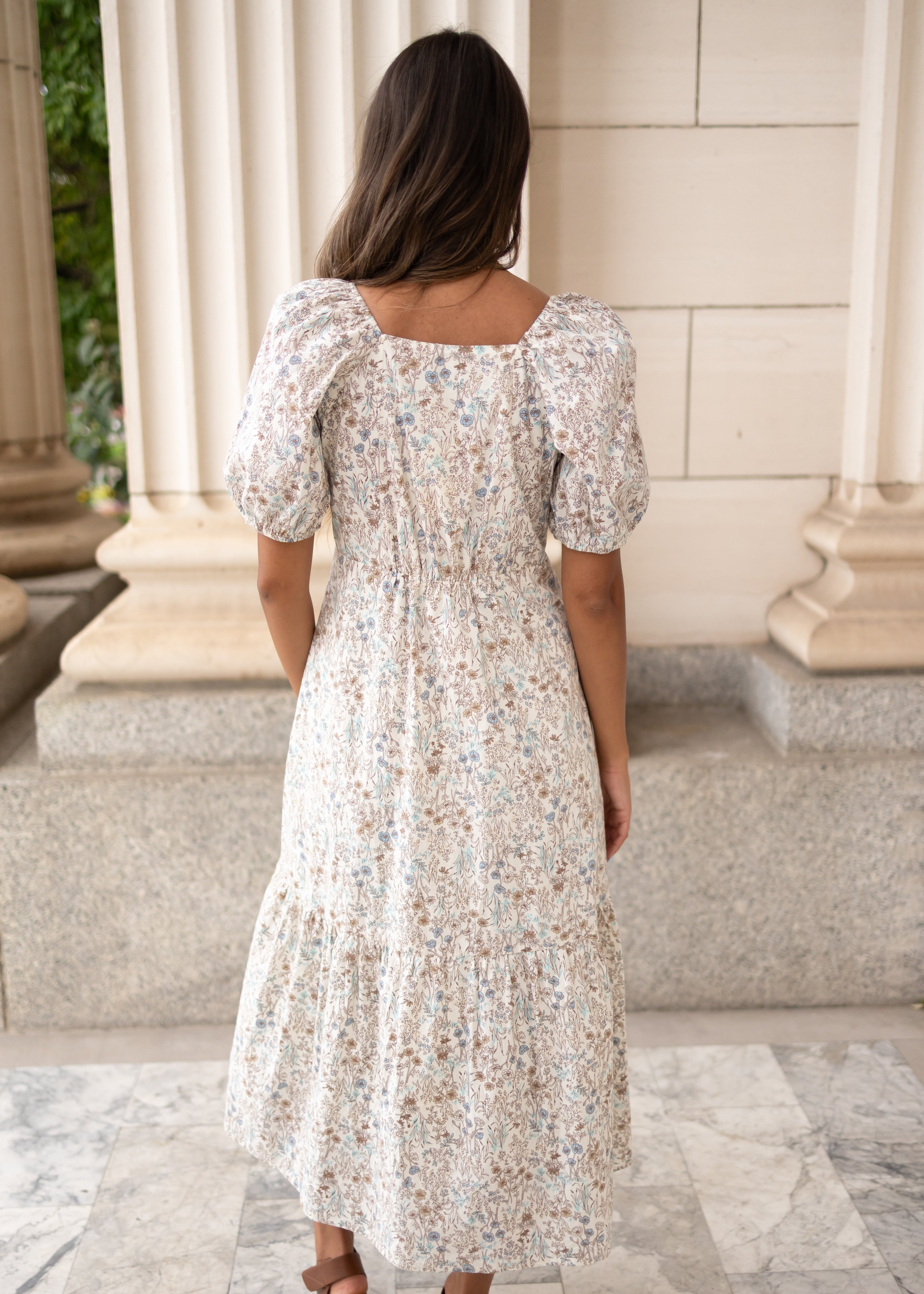 Cleo Cream Floral Dress