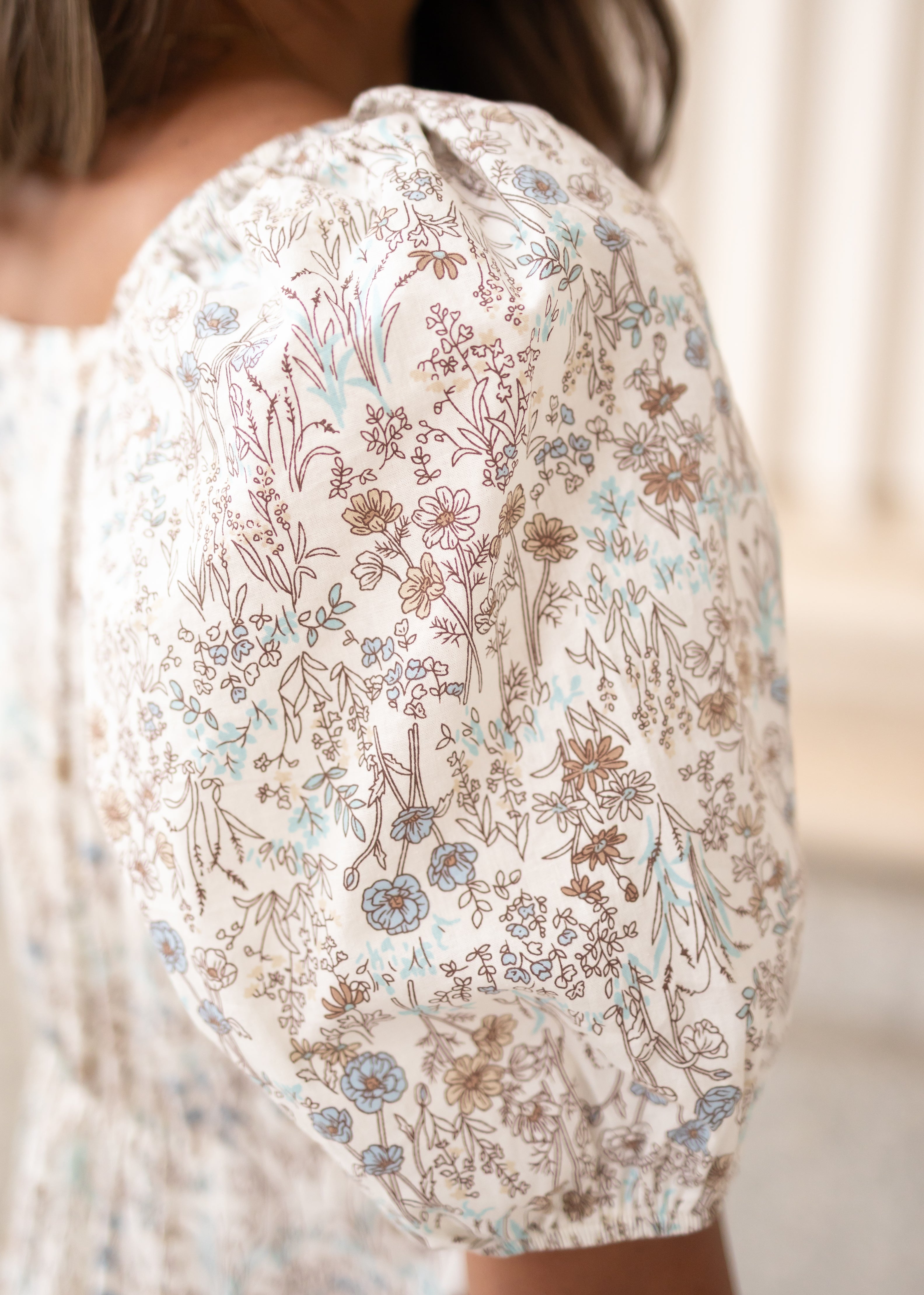 Cleo Cream Floral Dress