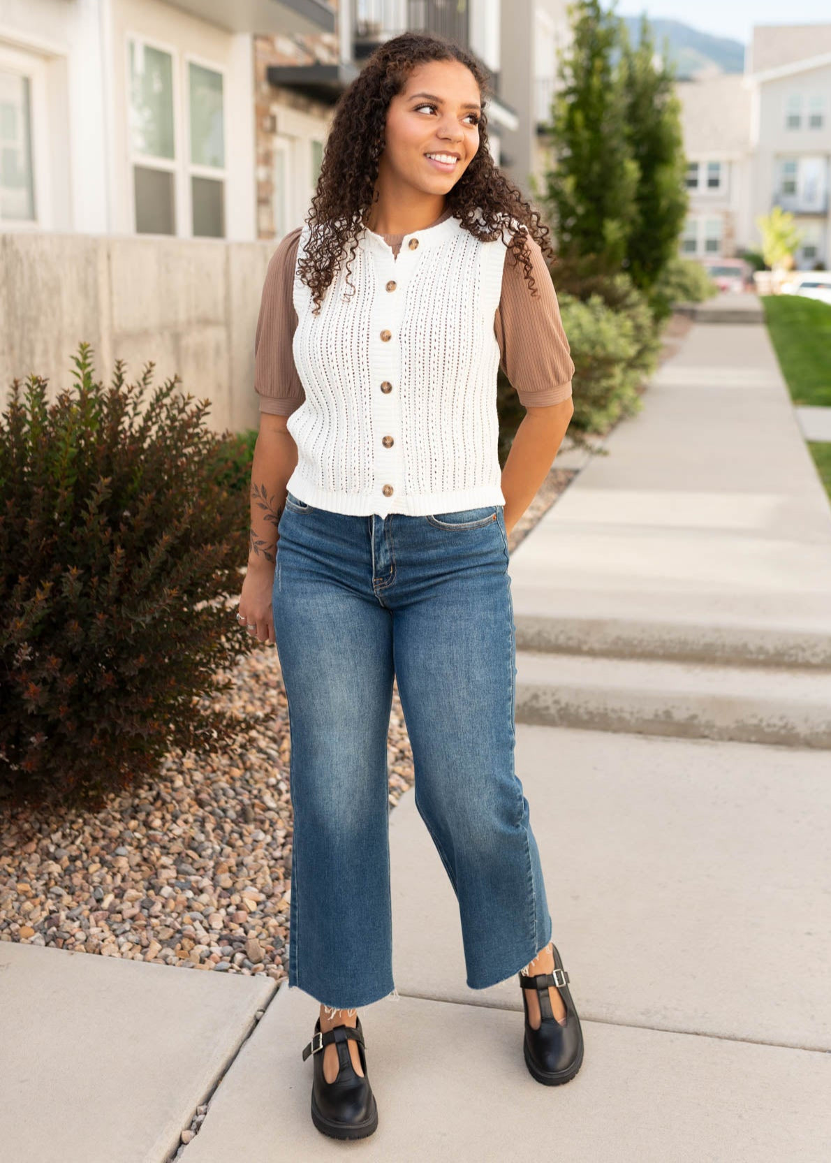 Colette Ivory Sweater Vest