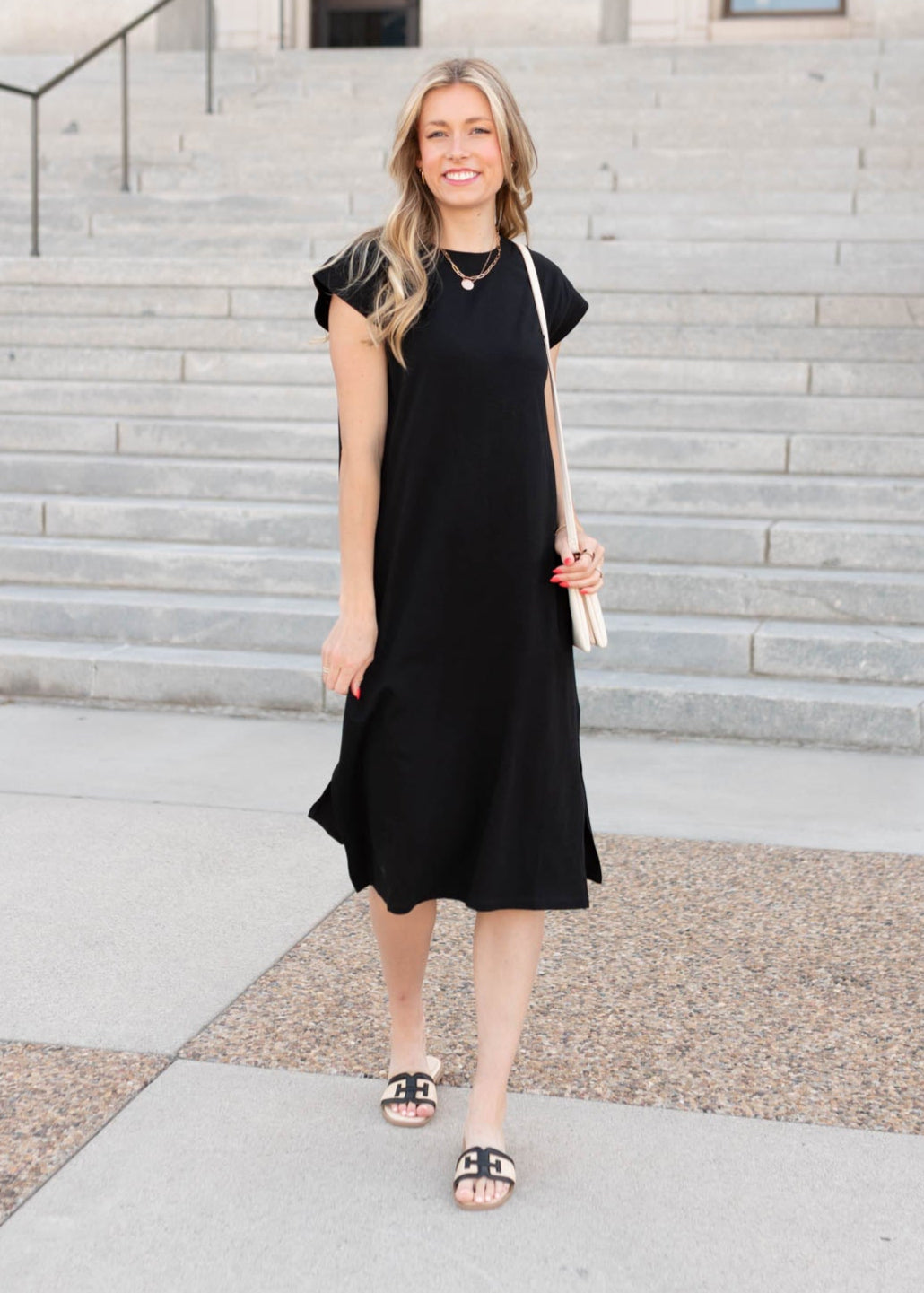 Colleen Carbon Black Dress