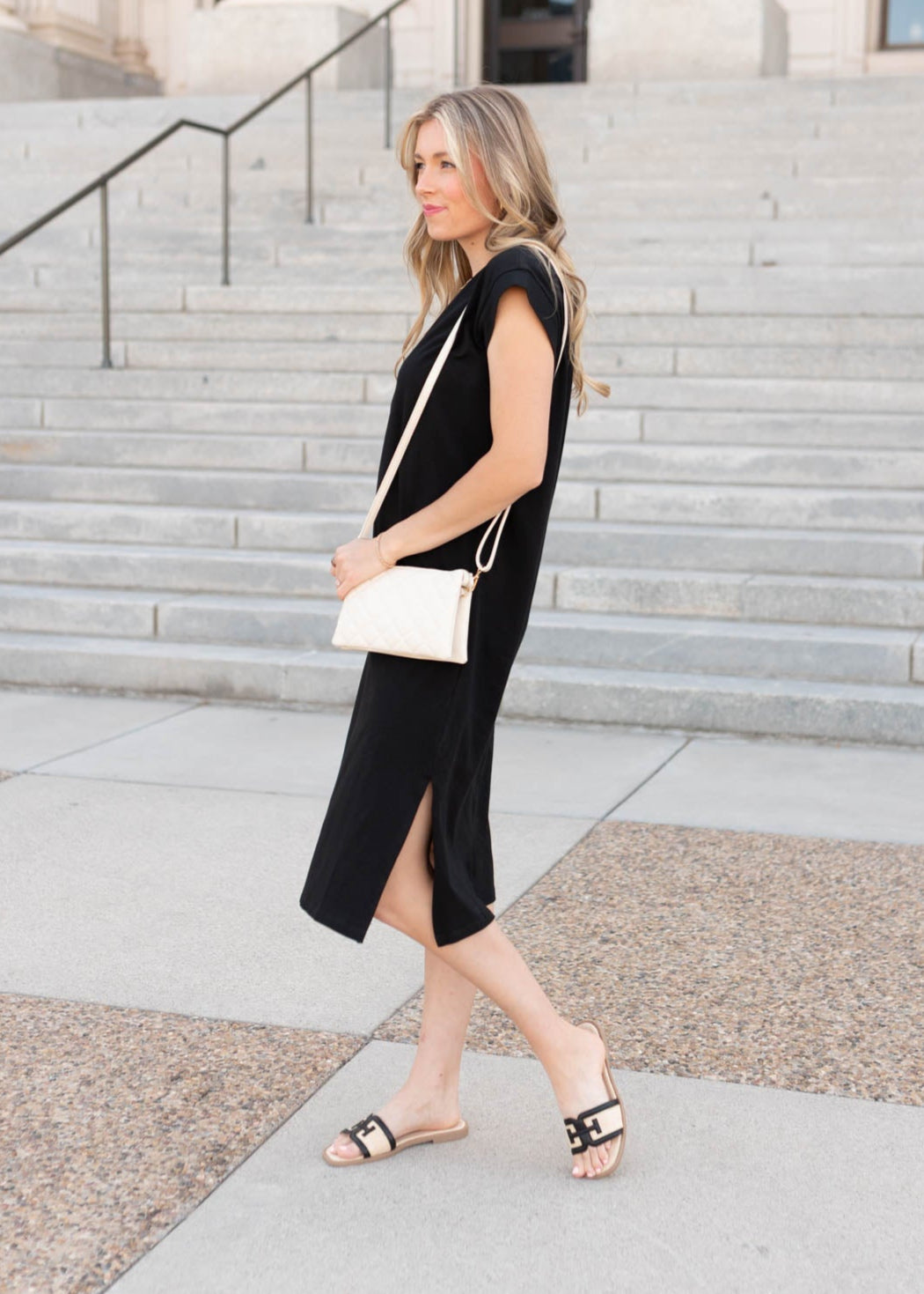 Colleen Carbon Black Dress