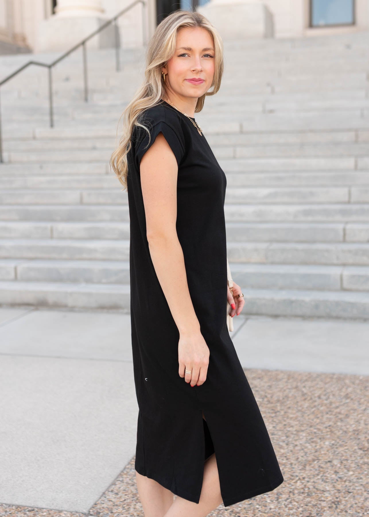Colleen Carbon Black Dress