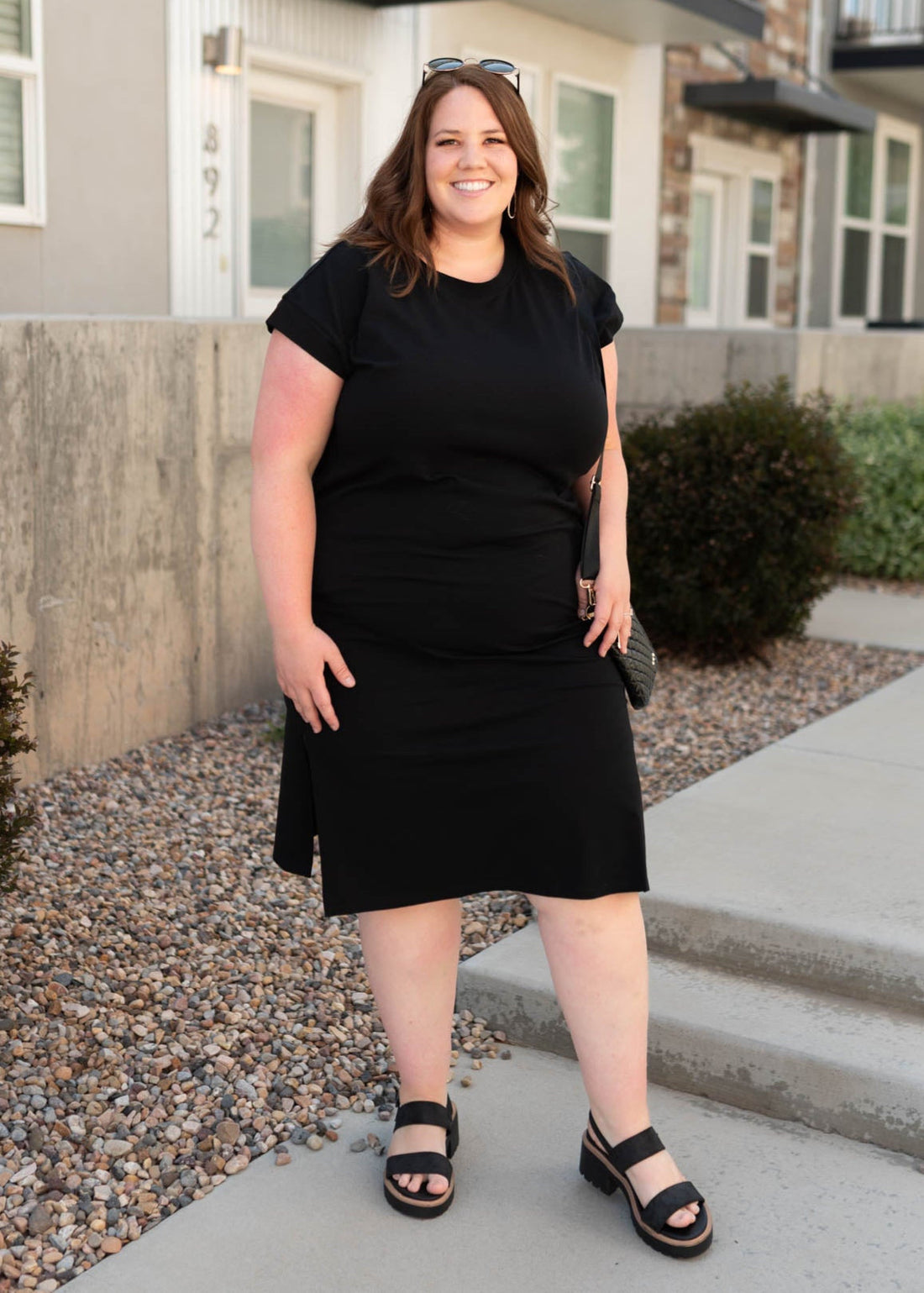 Colleen Carbon Black Dress