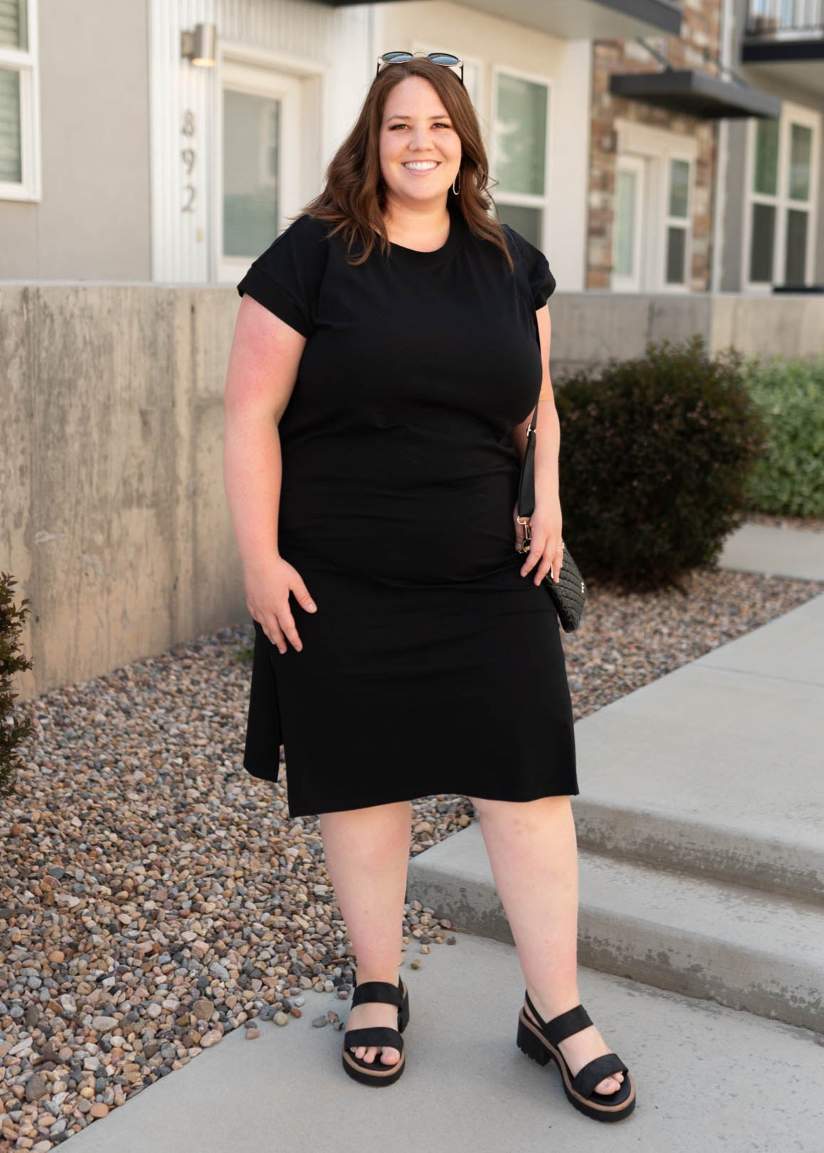 Colleen Carbon Black Dress