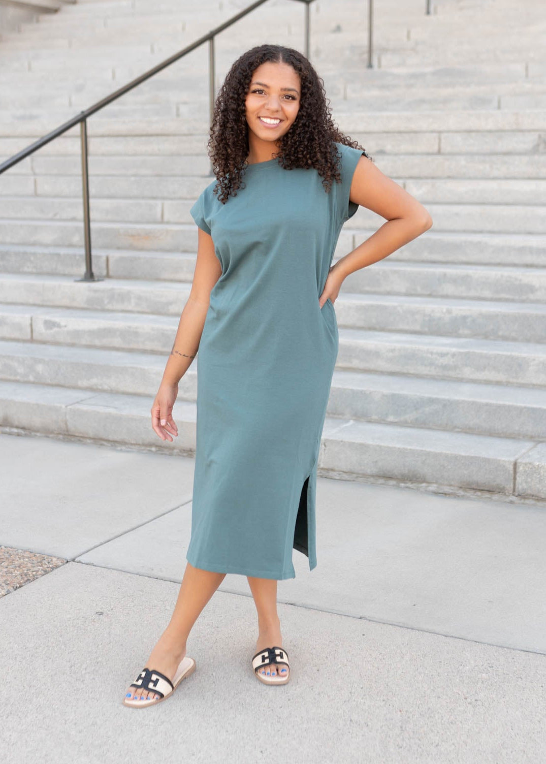 Colleen Forest Green Dress