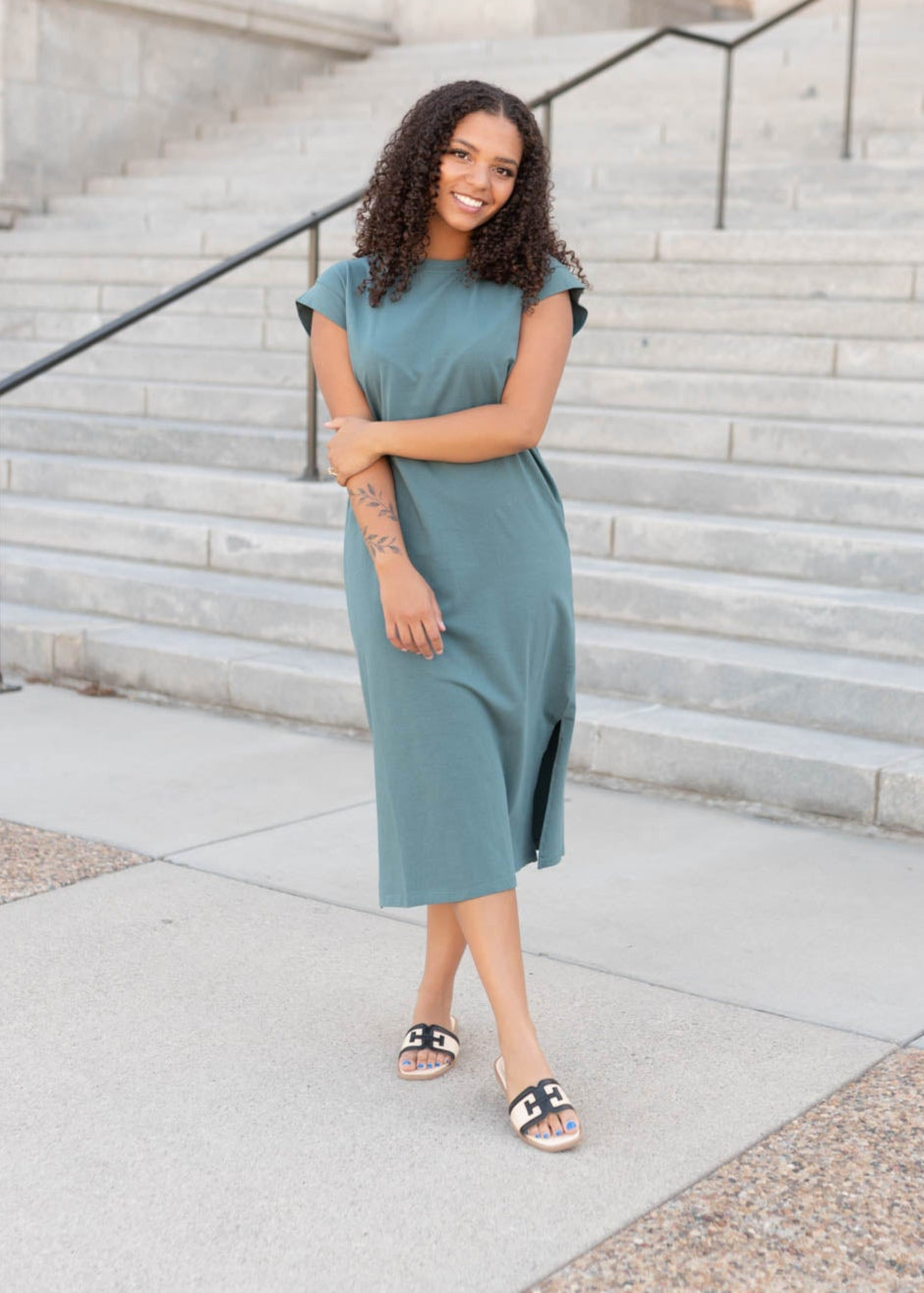 Colleen Forest Green Dress