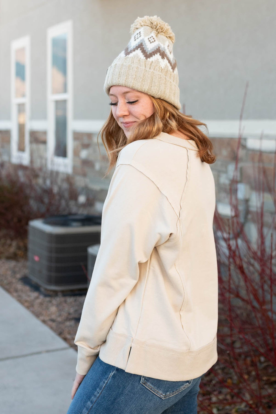 Corrie Taupe Pullover