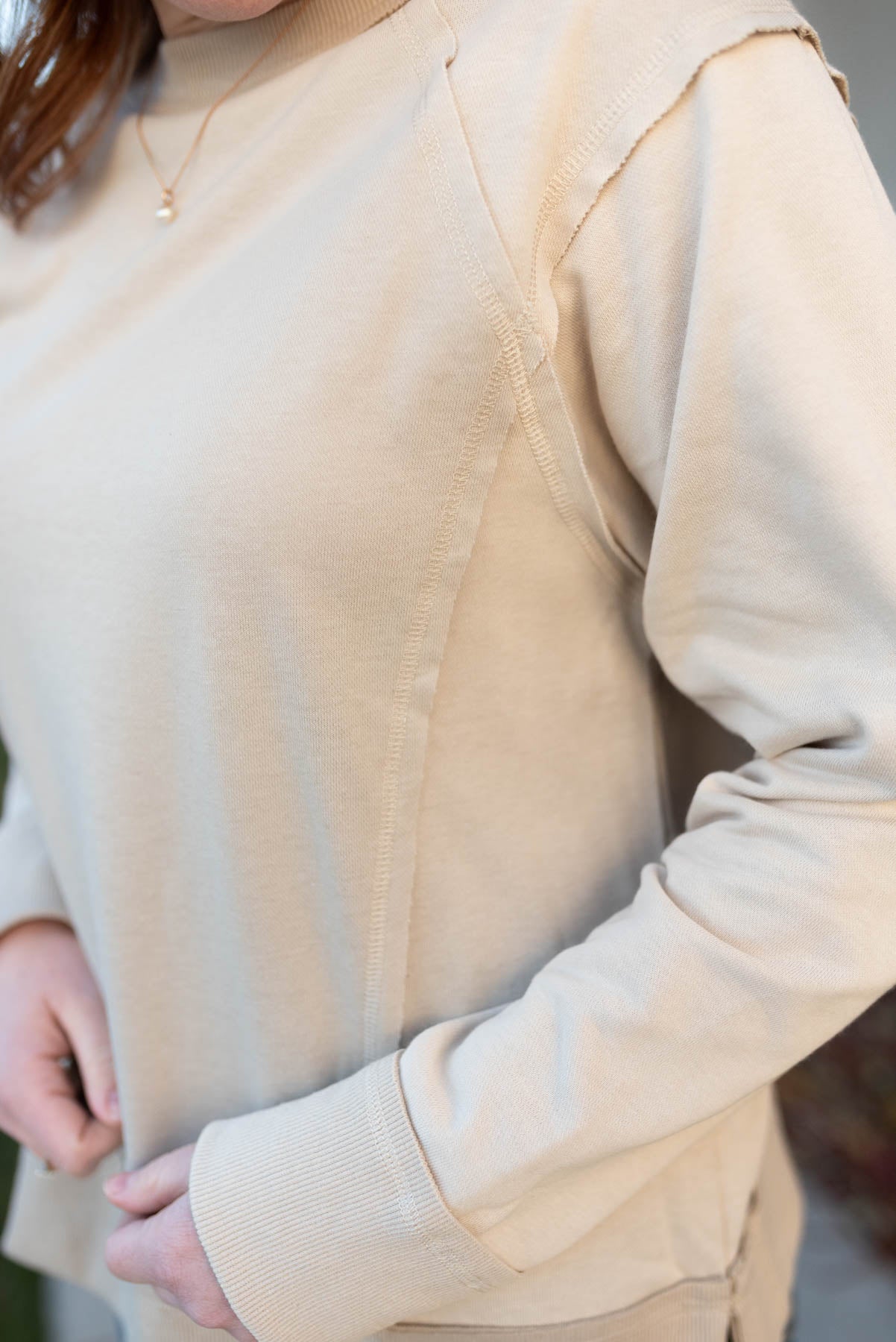 Corrie Taupe Pullover