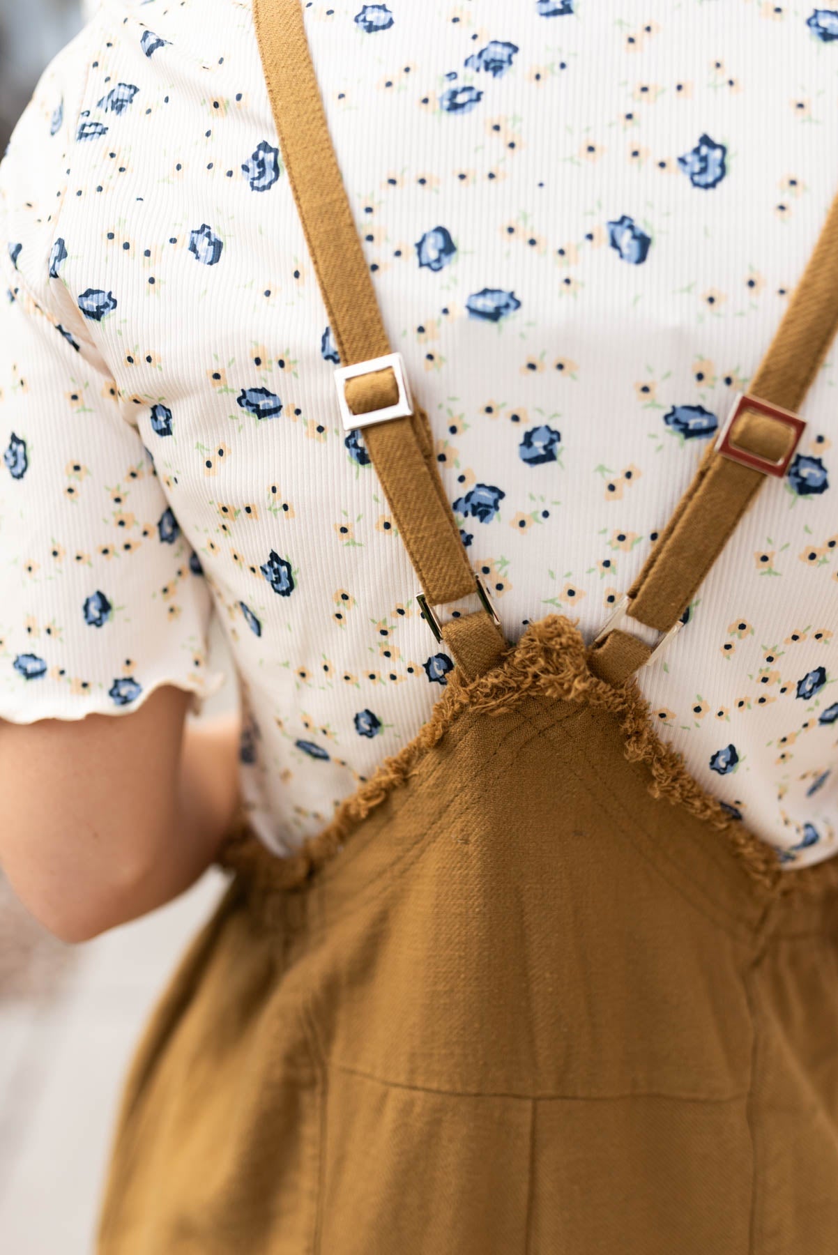 Cortlynn Dark Mustard Washed Jumpsuit