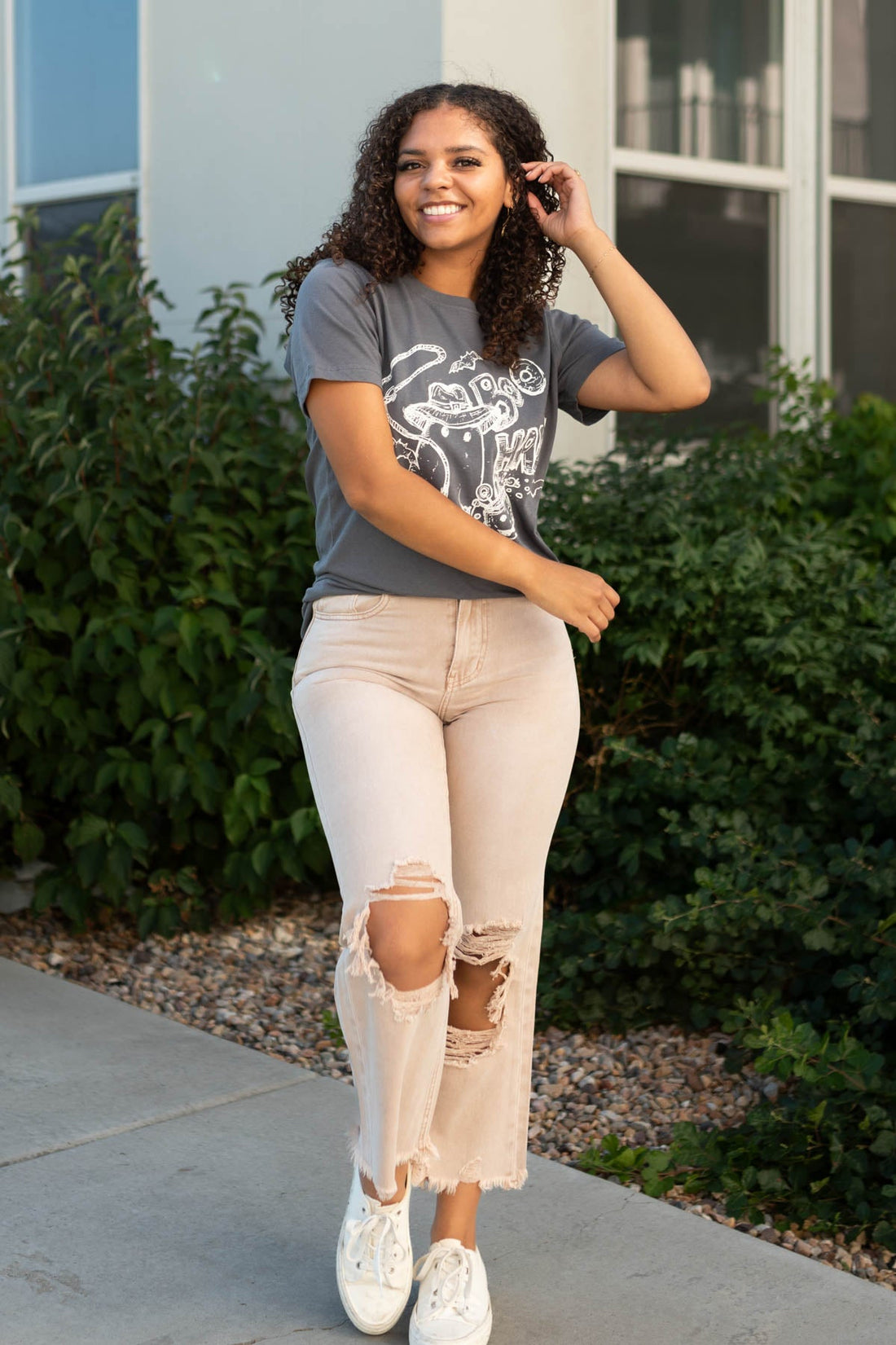 Cressa Dusty Mauve Jeans