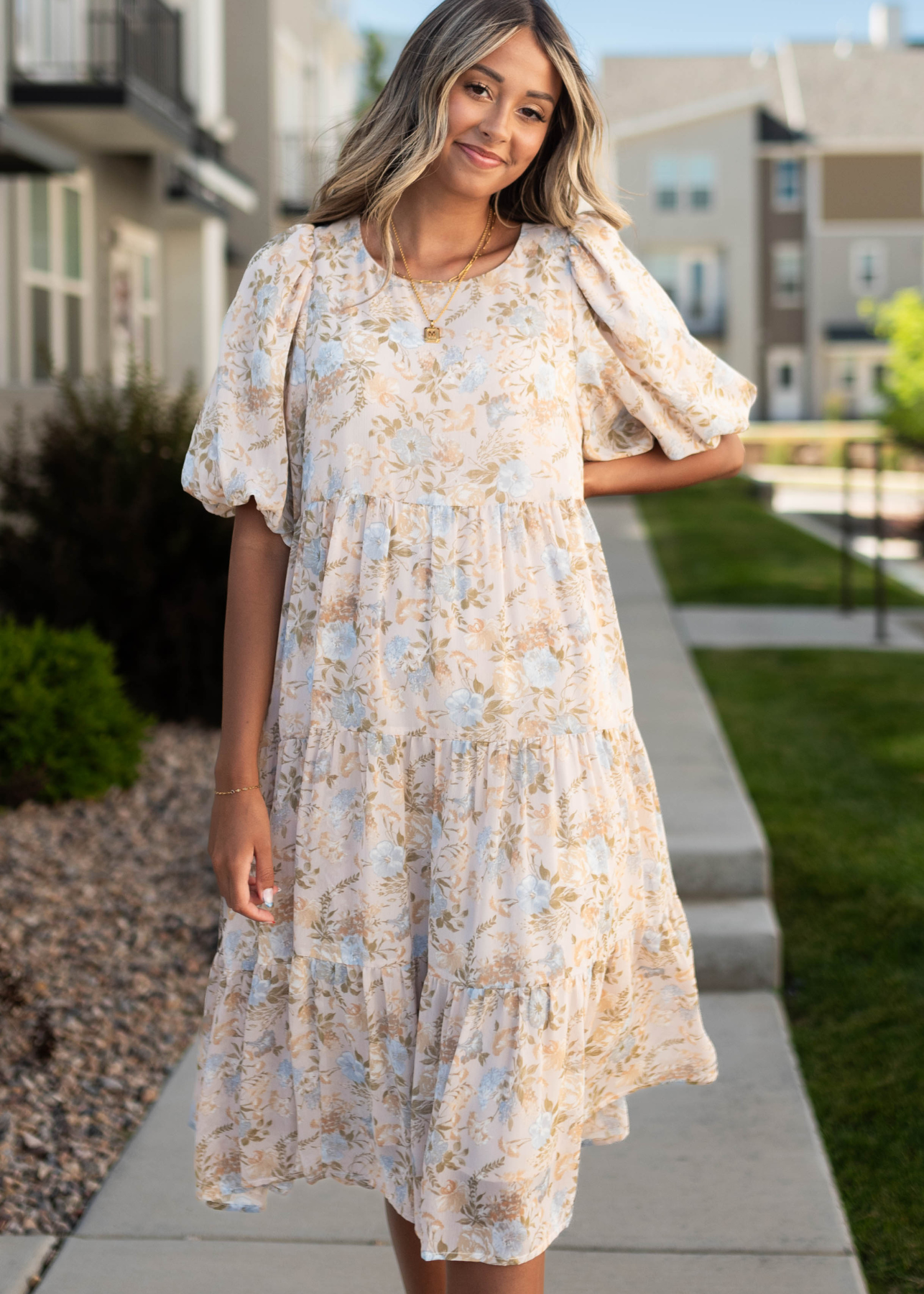 Cynthia Vintage Blush Dress