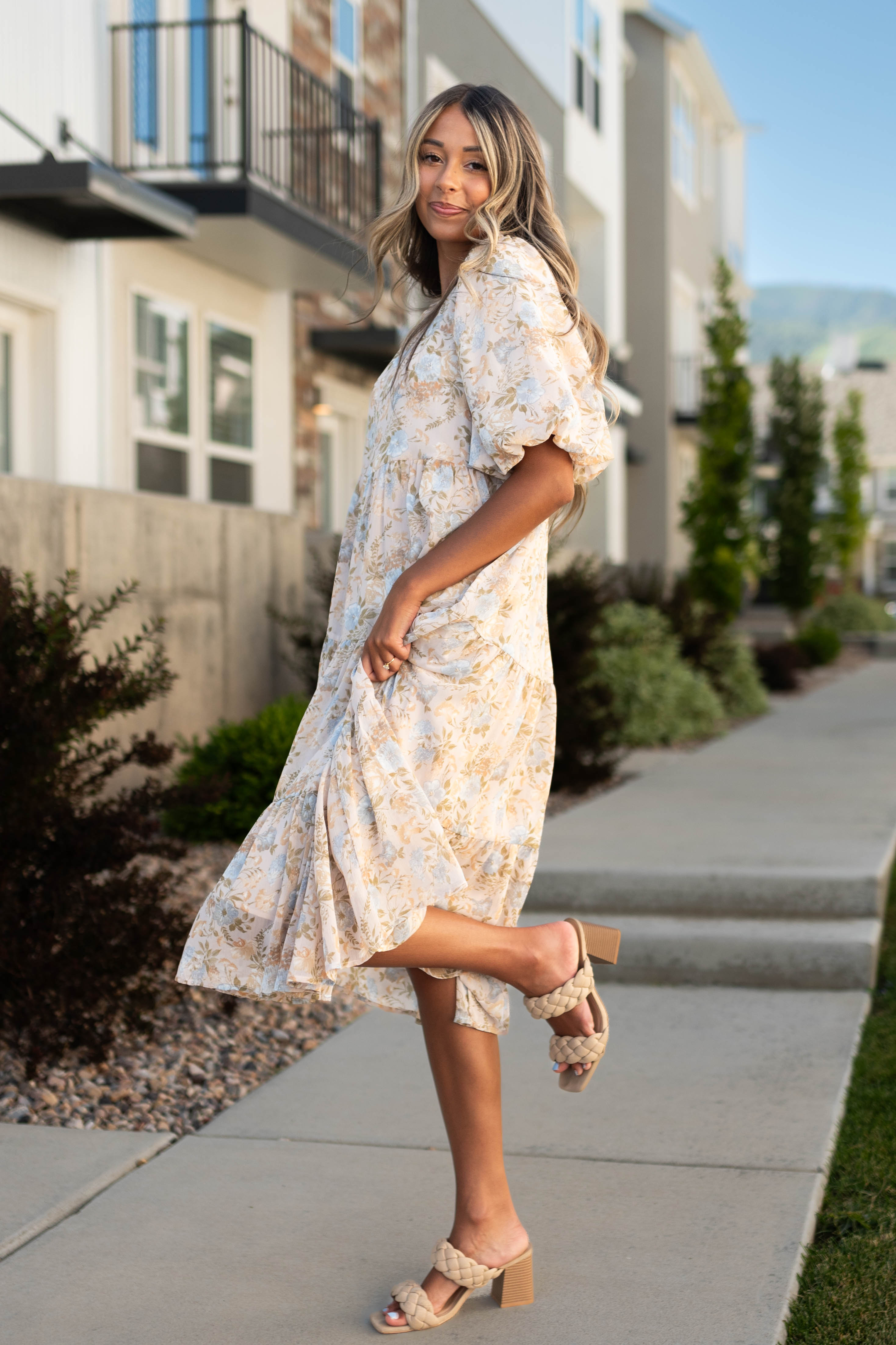 Cynthia Vintage Blush Dress