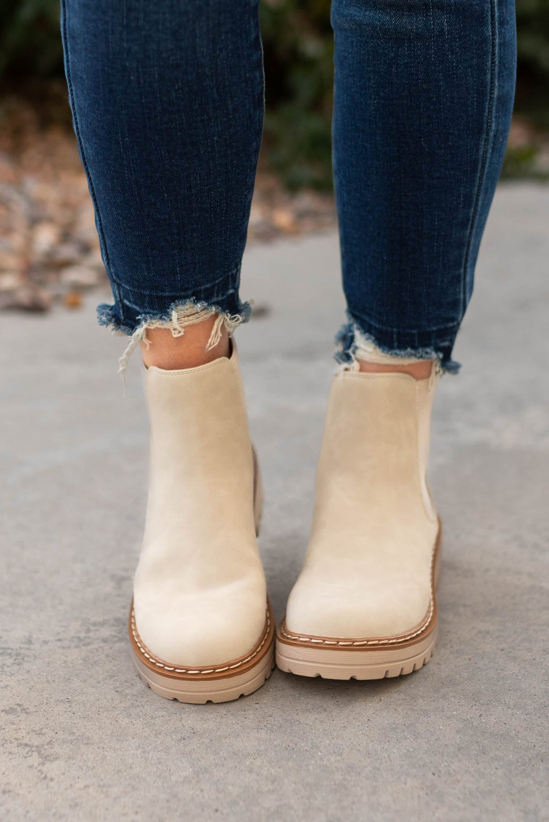 Teri Sand Chelsea Boots