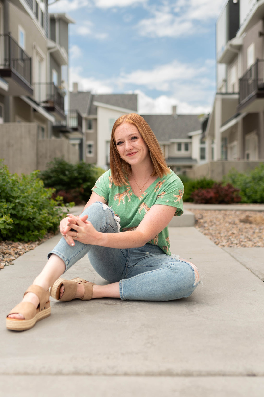 Galen Vintage Green Top