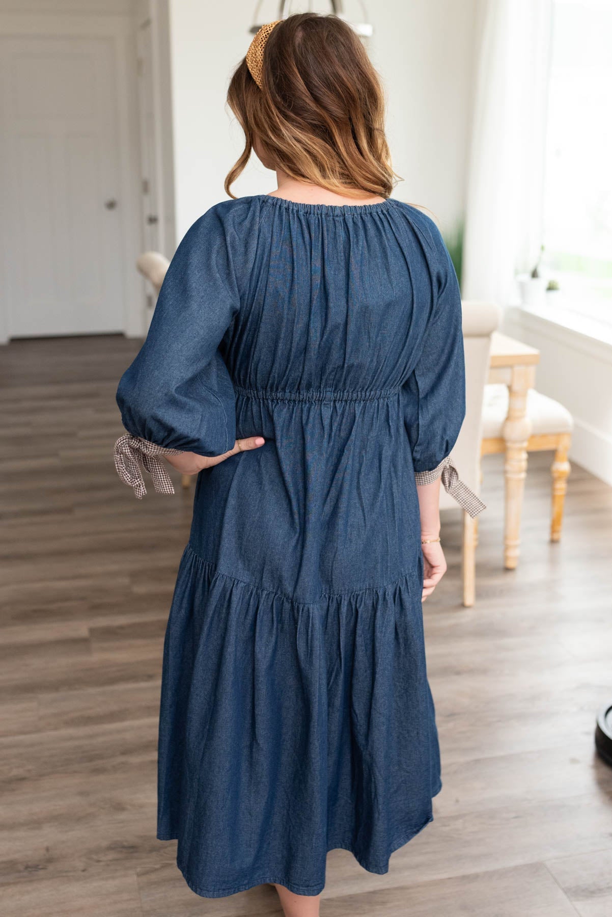 Sammie Dark Denim Tiered Dress