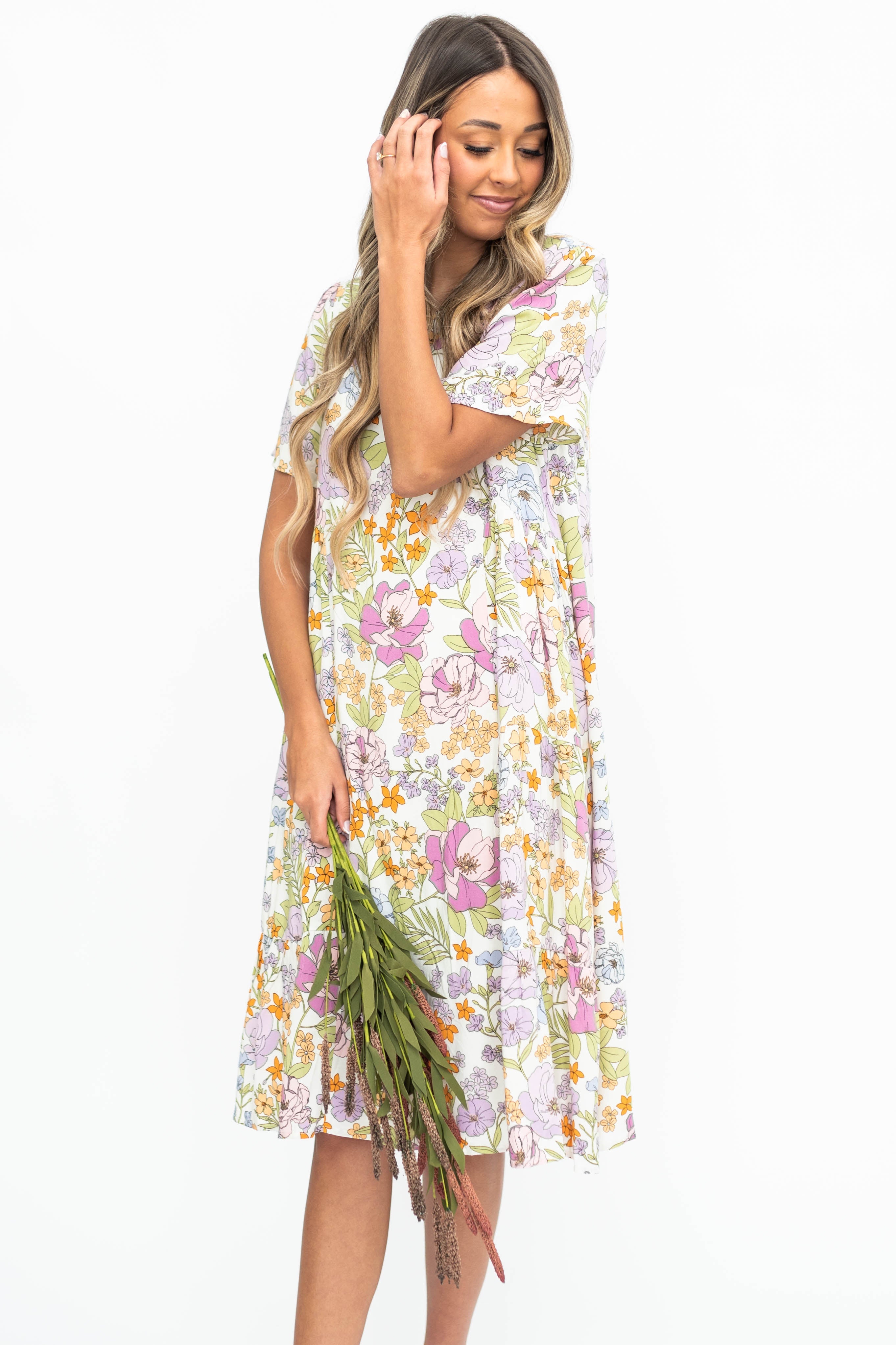 Bonnie Ivory Floral Dress