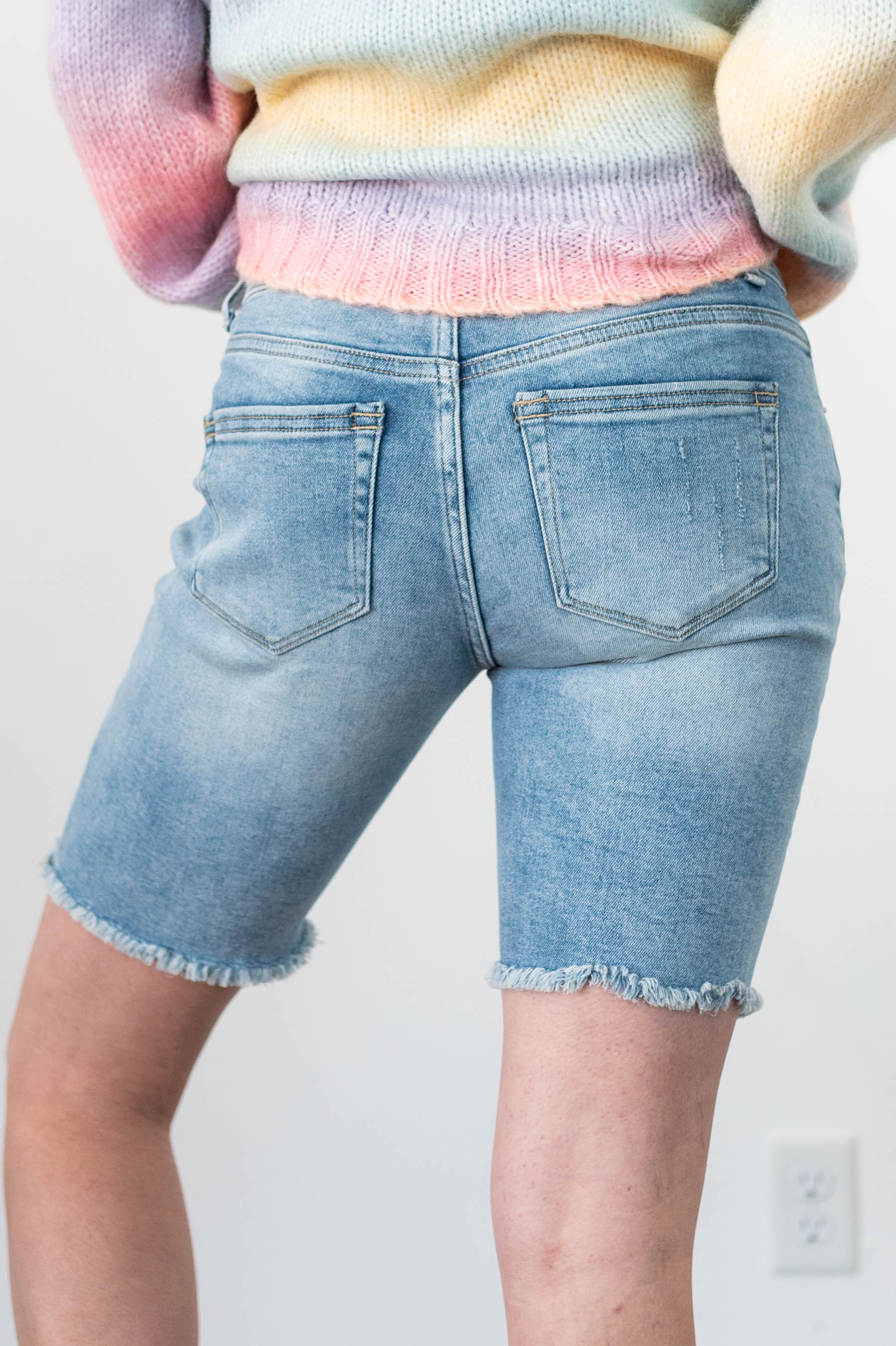 Adley Medium Wash Shorts