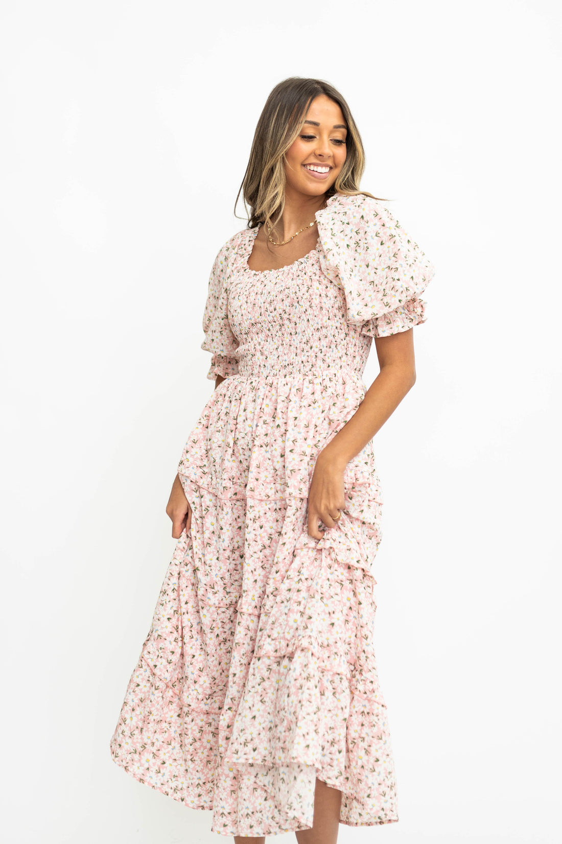 Kamari Pink Floral Dress