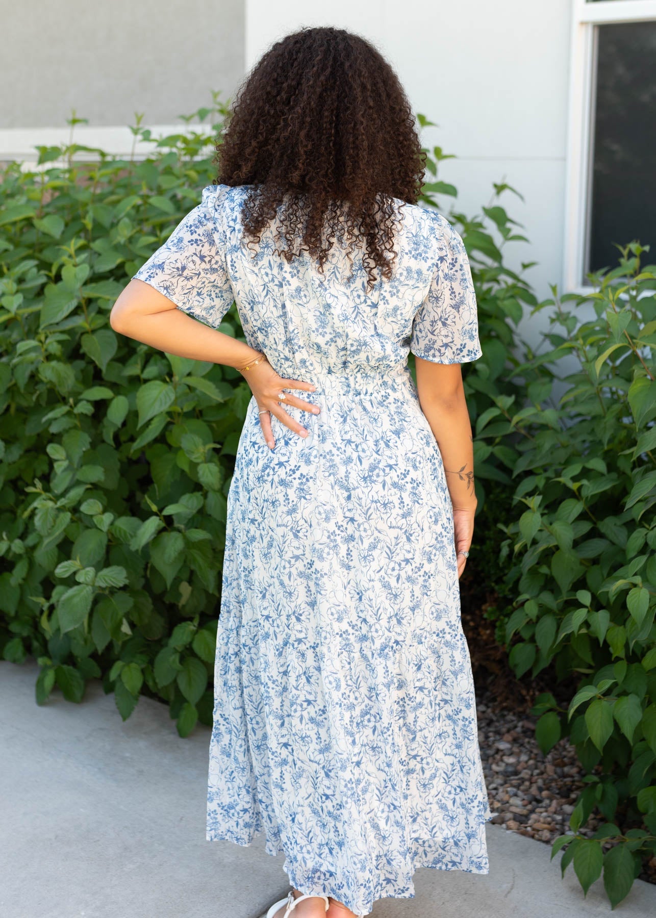 Jolanda Blue Floral Dress
